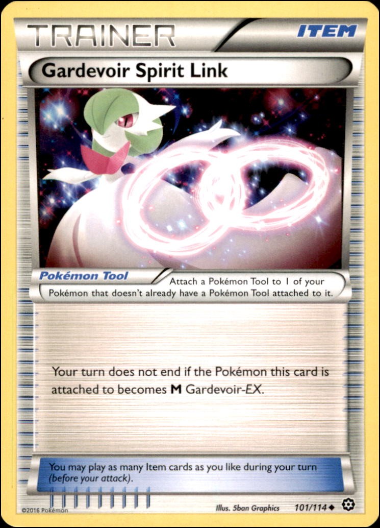 Pokemon – Gardevoir Spirit Link #101/114 – XY – Steam Siege Uncommon