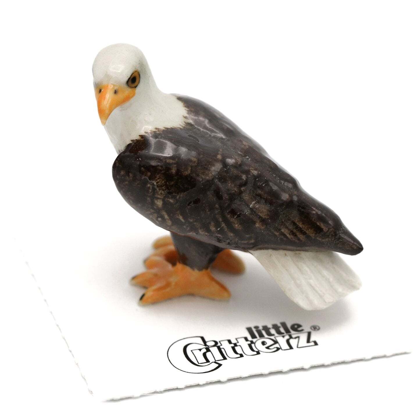 Little Critterz Eagle – Bald Eagle “Freedom” – Miniature Porcelain Figurine