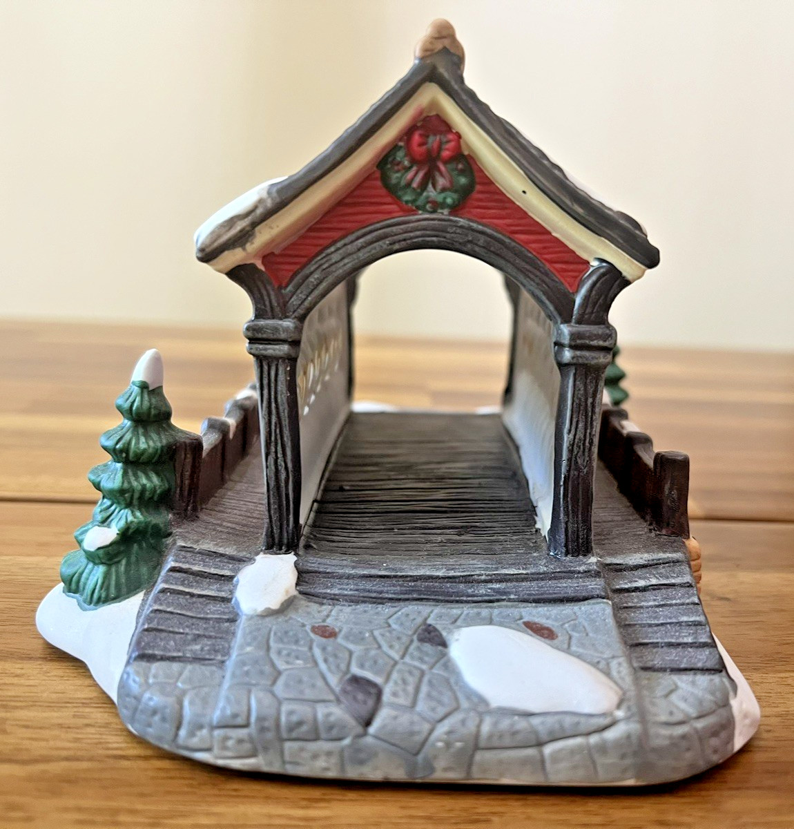 1997 St. Nicholas Square “Covered Bridge” The Village Collection Holiday Vintage