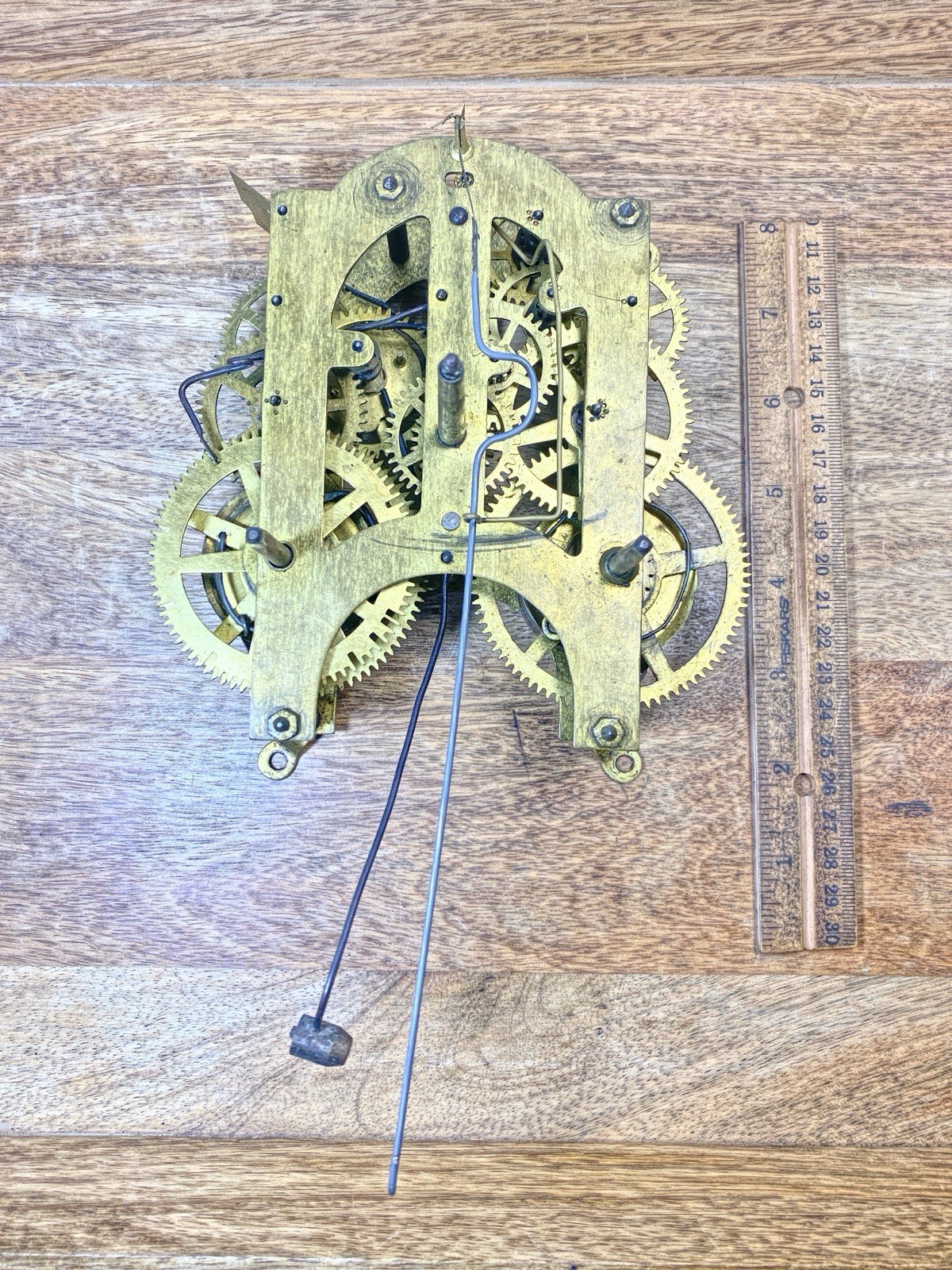 Unmarked Clock Movement Time Side Main Wheel (See Pics To ID) (KD2504)