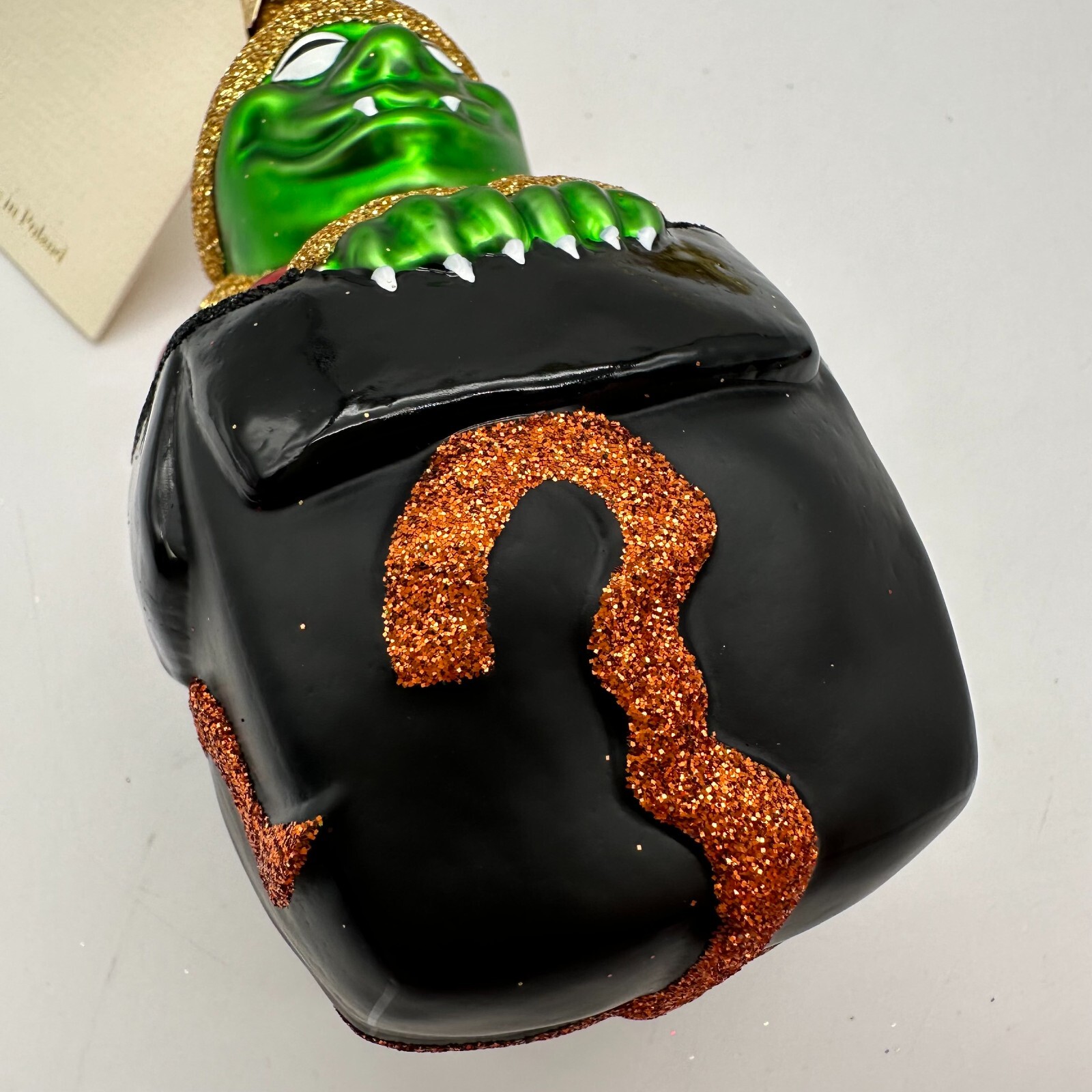 2000 Patricia Breen Mmmonster Present Black and Orange 4.5″ Ornament Halloween