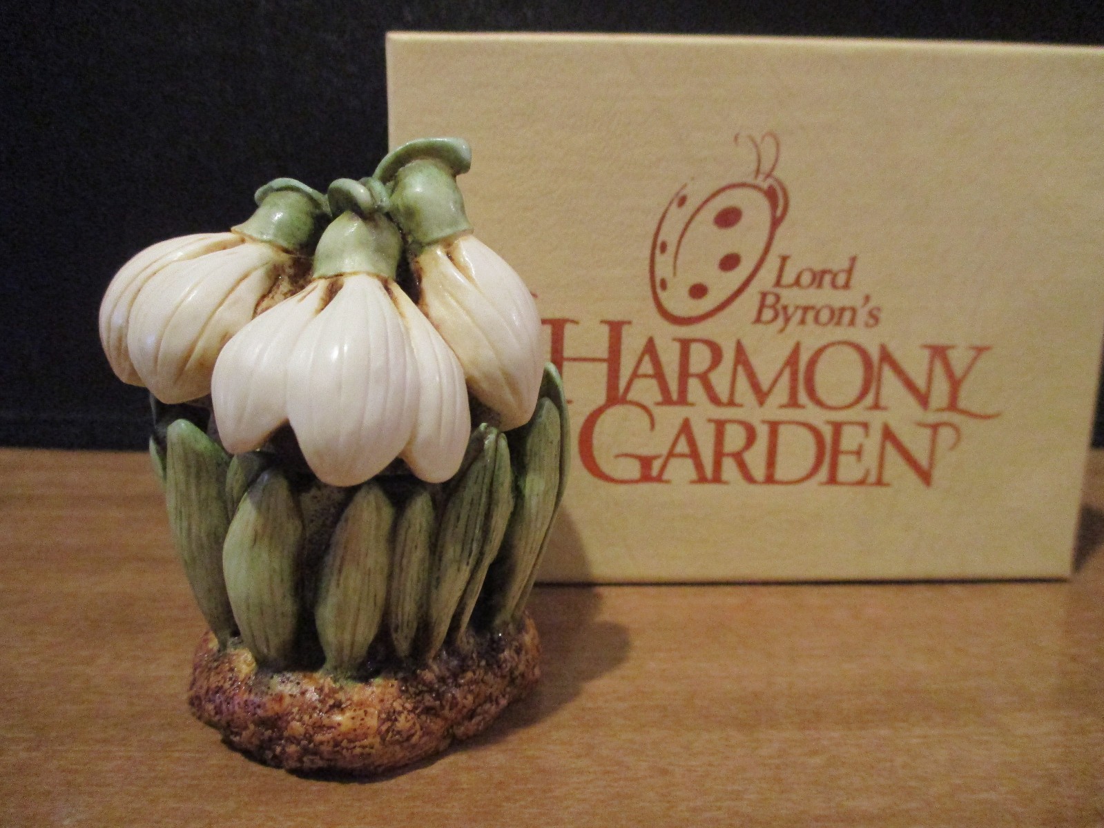 Harmony Kingdom Snow Drop Byron’s Harmony Garden Box Figurine Made in UK