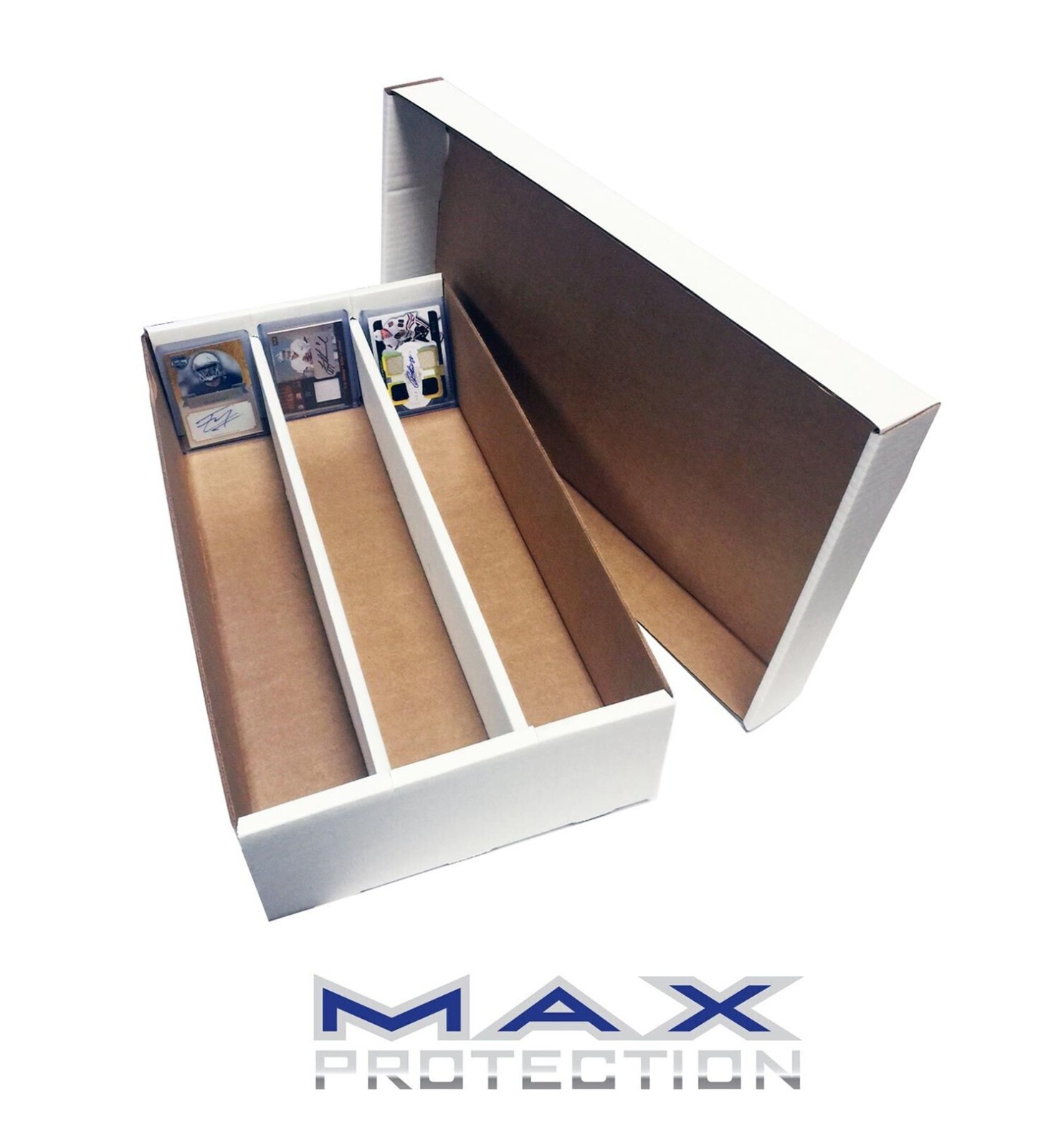 7-Pk Max Pro Super Shoe 3000ct Trading Card Storage Box Holds Toploads USA Made