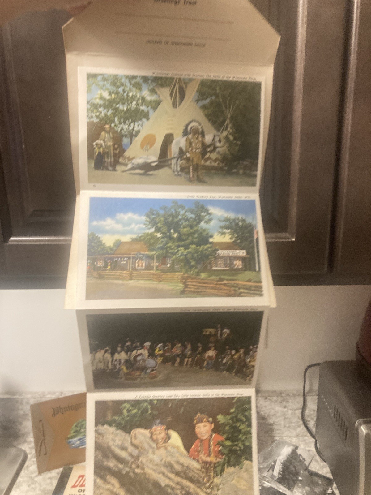Huge Lot Wis. Scenic Sites Scrapbook Album Postcards Duck Tours Mixed 1950’s Etc