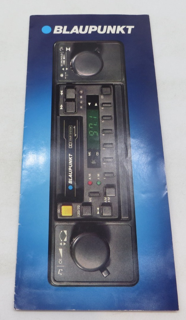1980’s Porsche Blaupunkt Vintage Sales Brochure Catalog auto car reference rare