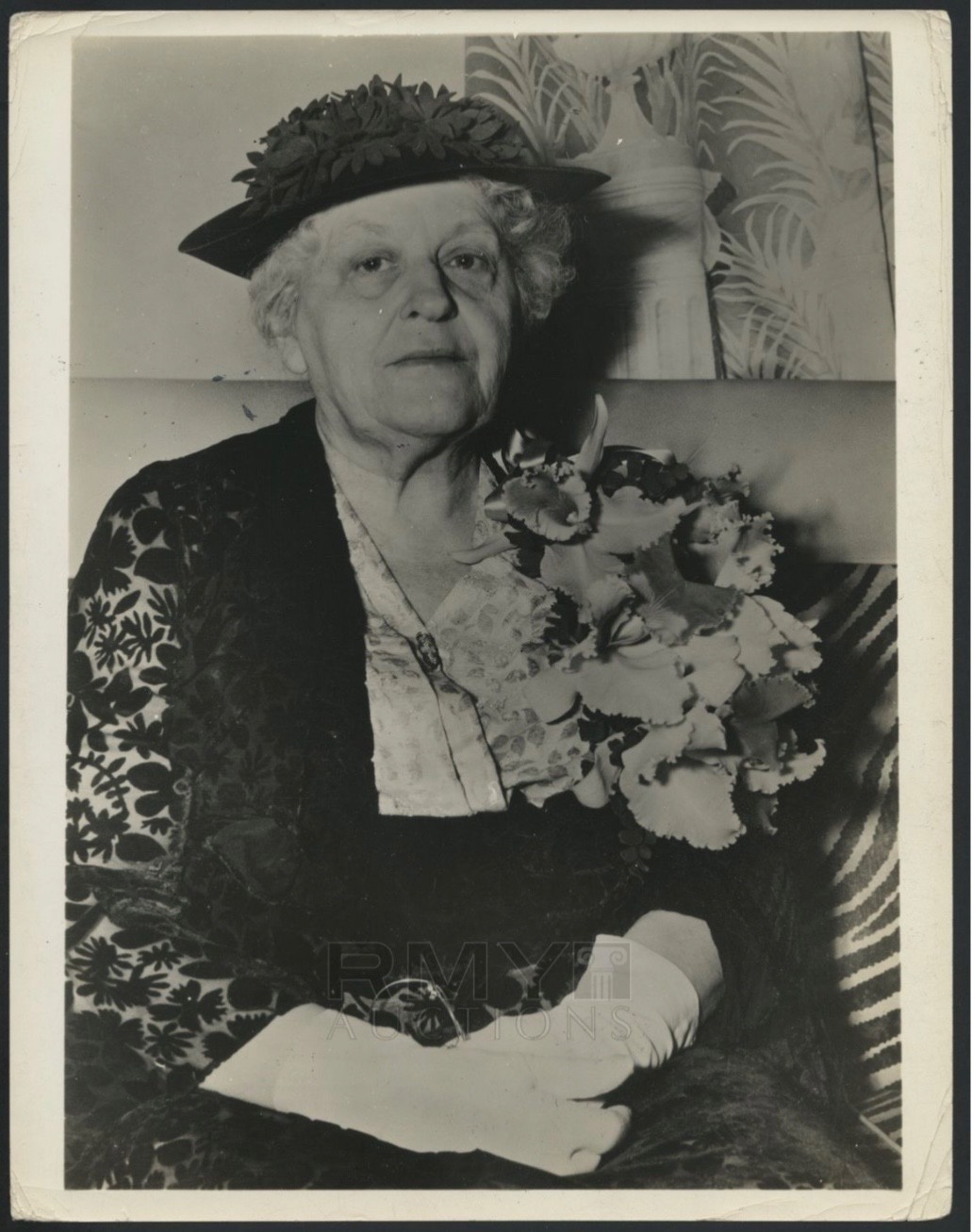 1940’s Carrie Chapman Catt, “Influential Suffragette” Vintage Portrait Photo