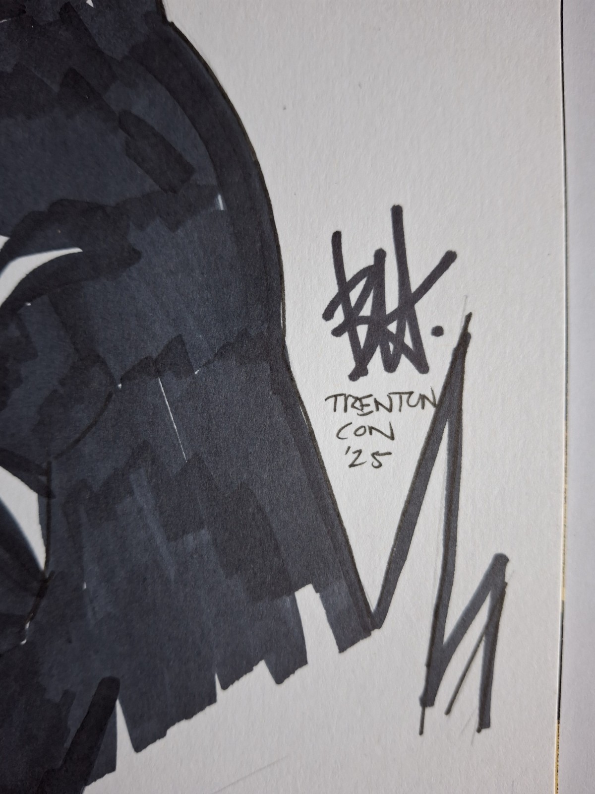 Absolute Batman #1 SIGNED & SKETCH by Ben Harvey ~ Original Art ~ Sketch Cover