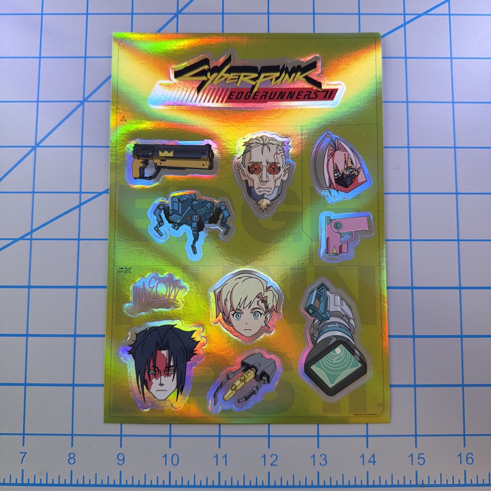 Cyberpunk Edgerunners II 2 TCG Sticker Sheet Anime Expo 2026 Exclusive AX