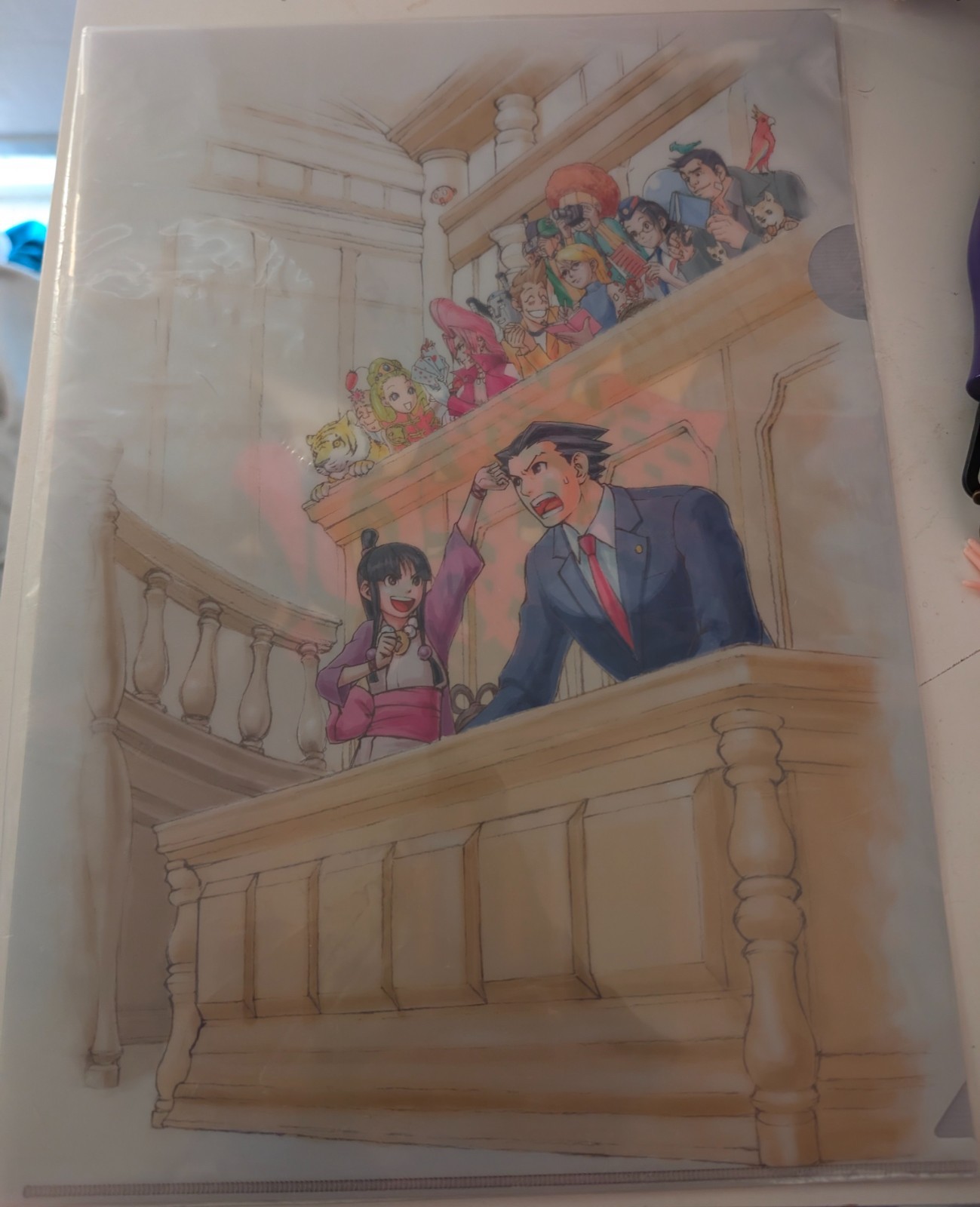 Ace Attorney Phoenix Wright Clear File Folder Authentic Japan