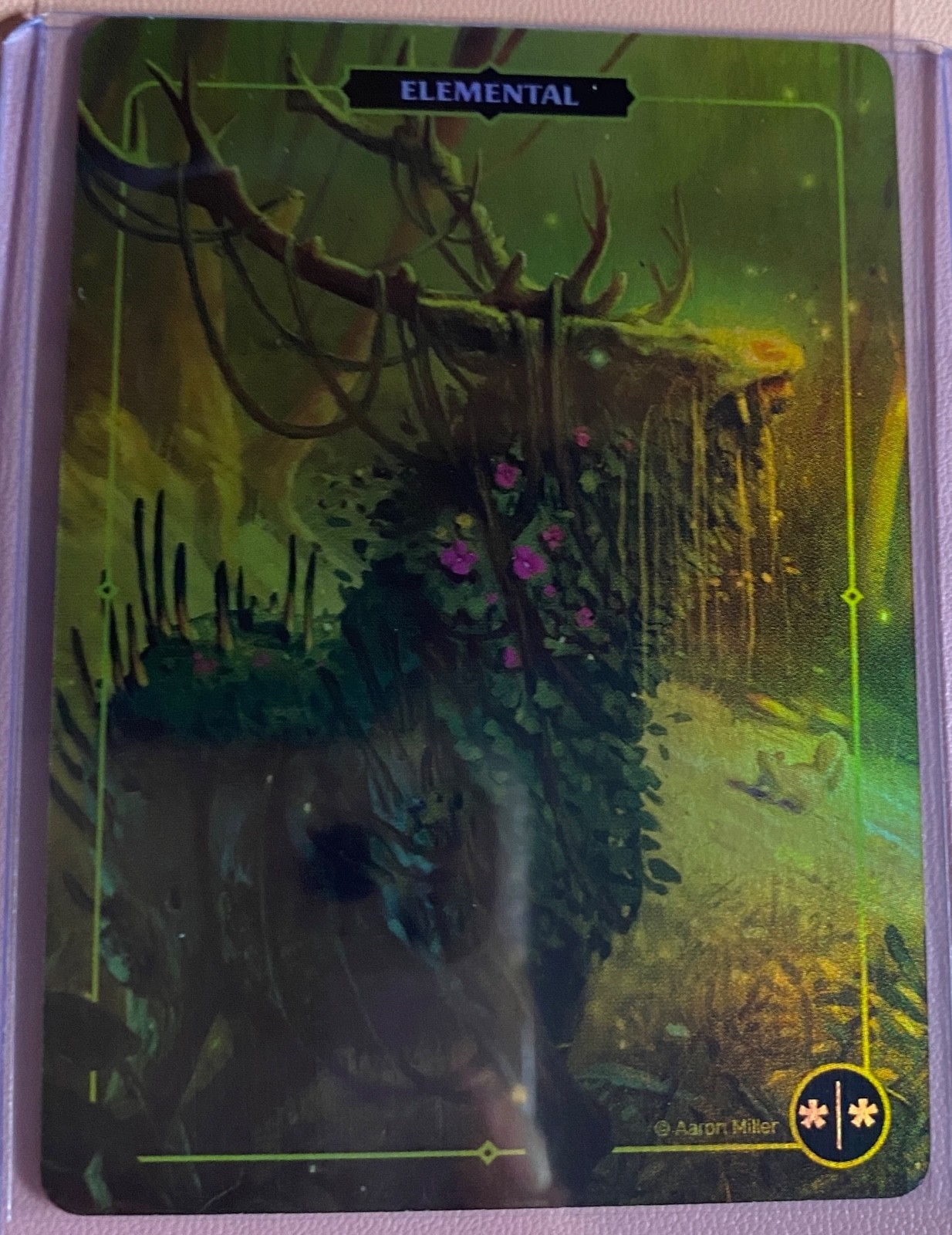 Elemental */* Aaron Miller Collector Token Foil Card Trading Card