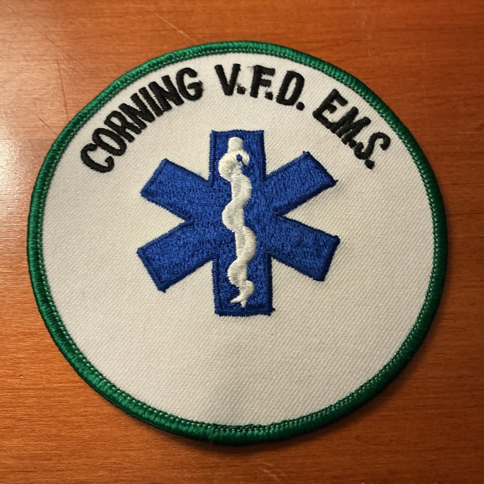 Corning VFD EMS patch rare hard to find vintage free shipping