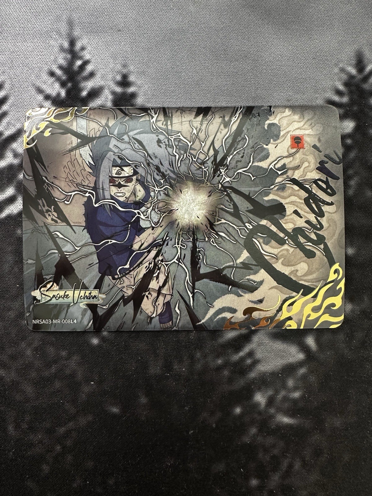 Season 3 Kayou Naruto Shippuden Sasuke Uchiha Chidori Hologram Trading Card