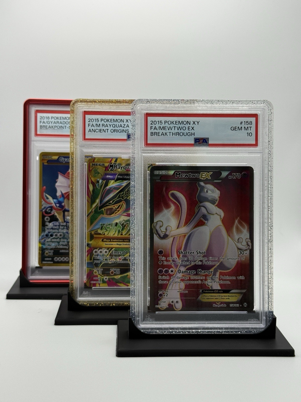 PSA Slab Stand for Graded Guard Case (Slim Version) Black – 3 Pack