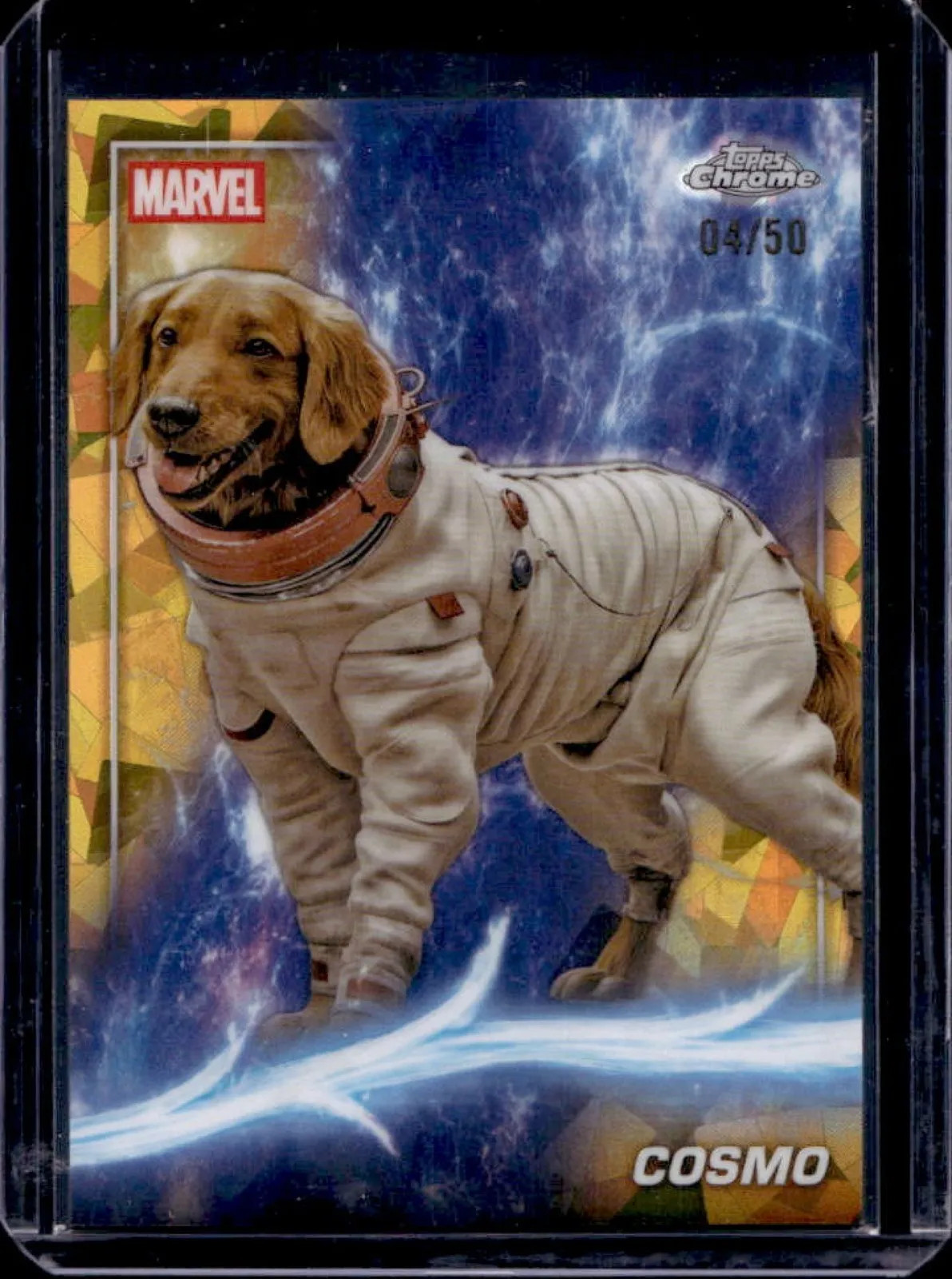 2025 Topps Chrome Marvel Studios Sapphire Cosmo Gold Refractor #/50