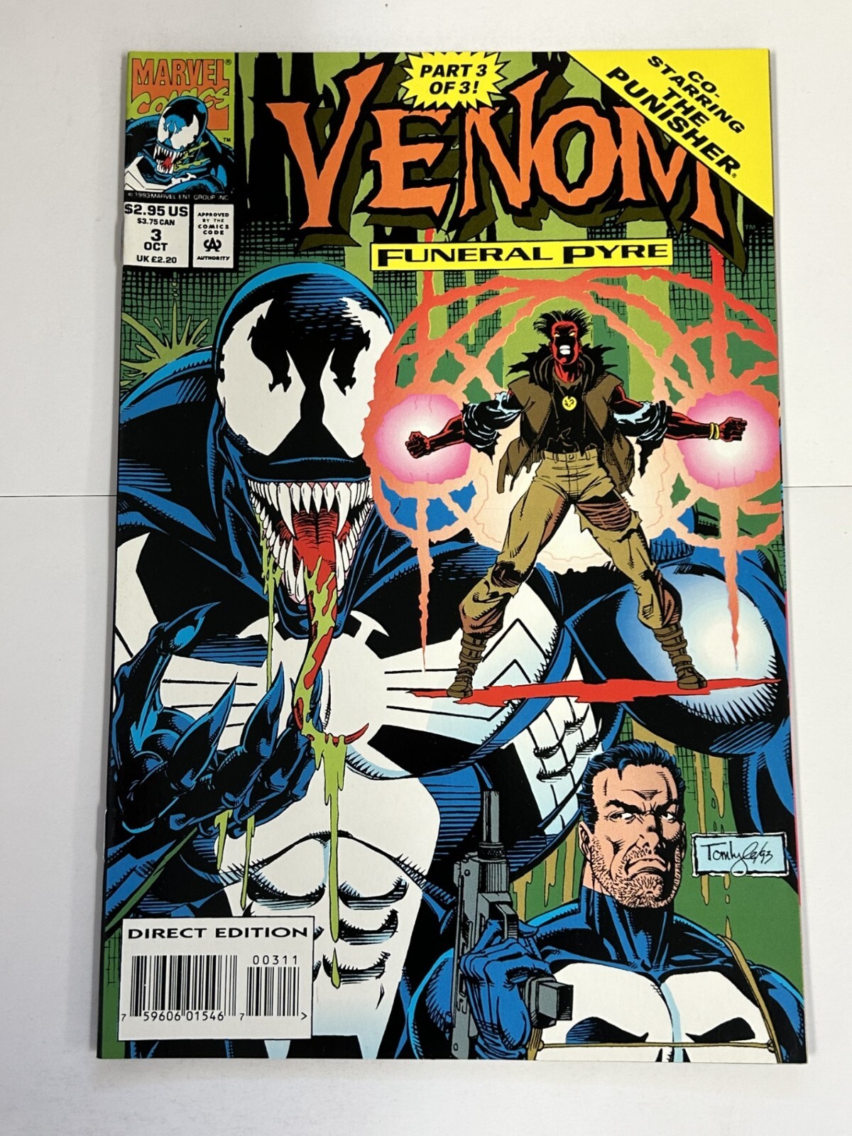 VENOM FUNERAL PYRE #3 1993 NEAR MINT MINT MARVEL COMICS b-481