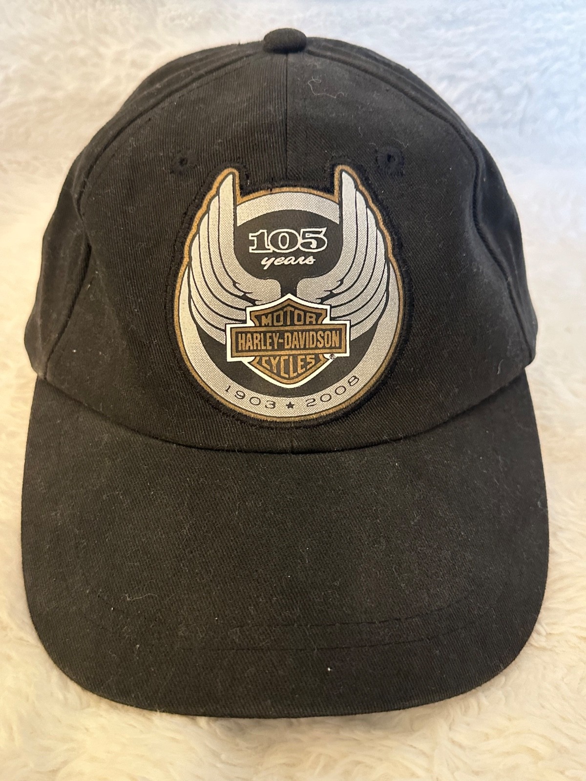 Harley Davidson 105th Anniversary Hat Black One Size fits all Cap