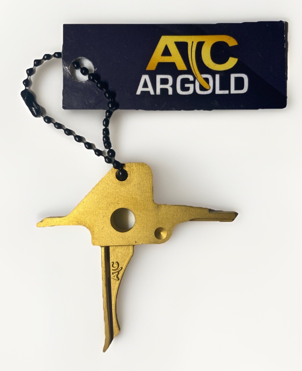 American Trigger Corporation ATC AR Gold Key Chain – NRA / Shot Show – Authentic