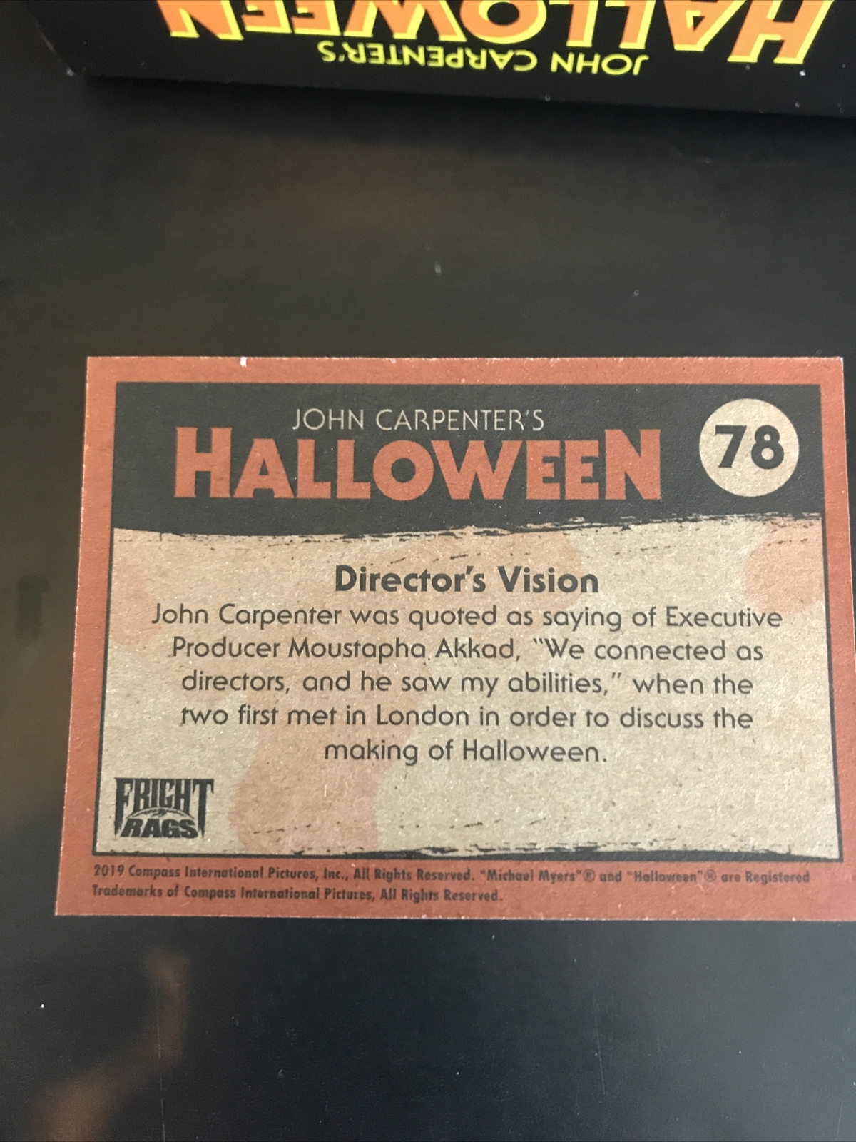 Fright Rags Halloween Complete Base Set + Checklist, Rare Box & Wrapper