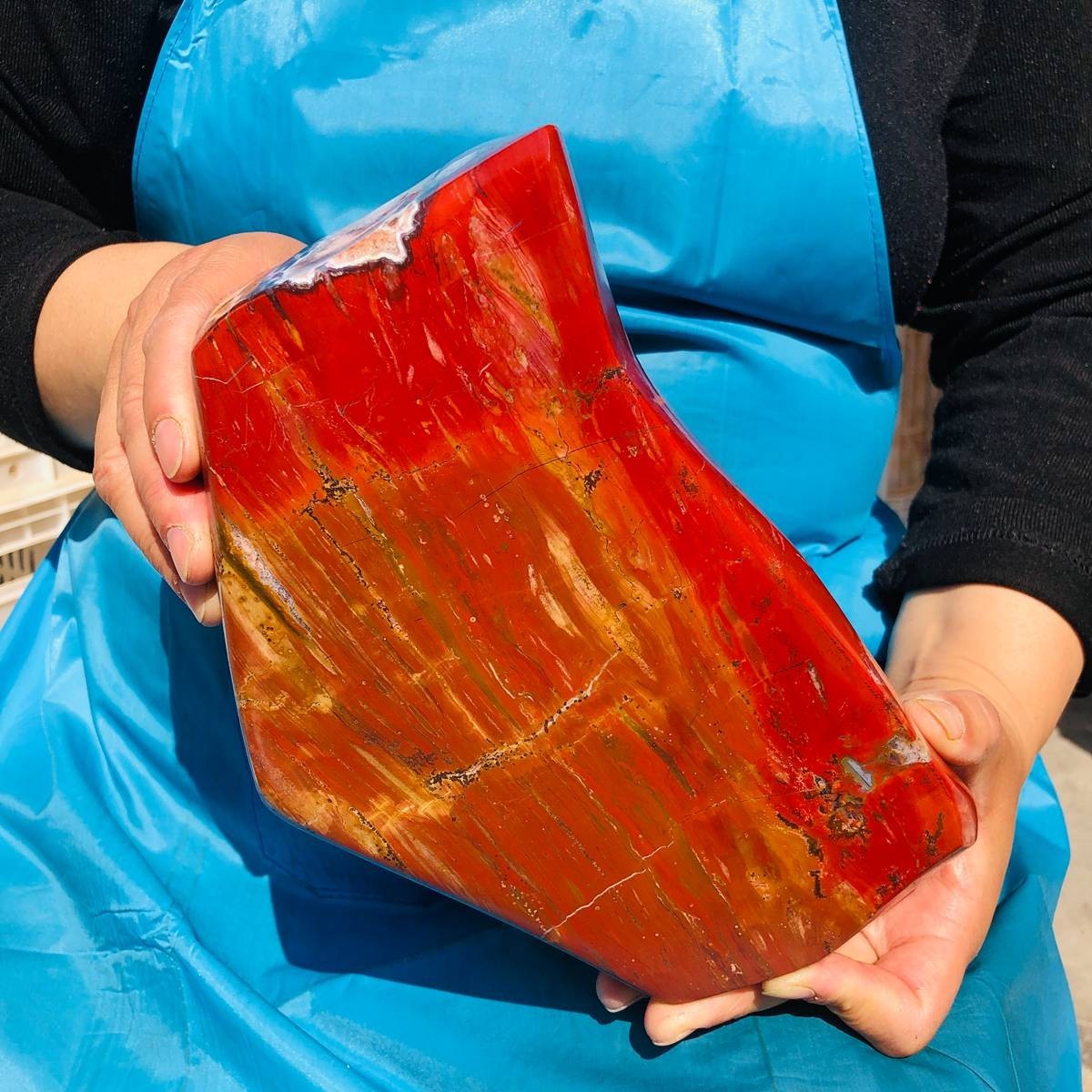 8.99LB Natural Beautiful Red Jasper ore Crystal Mineral Specimen Healing