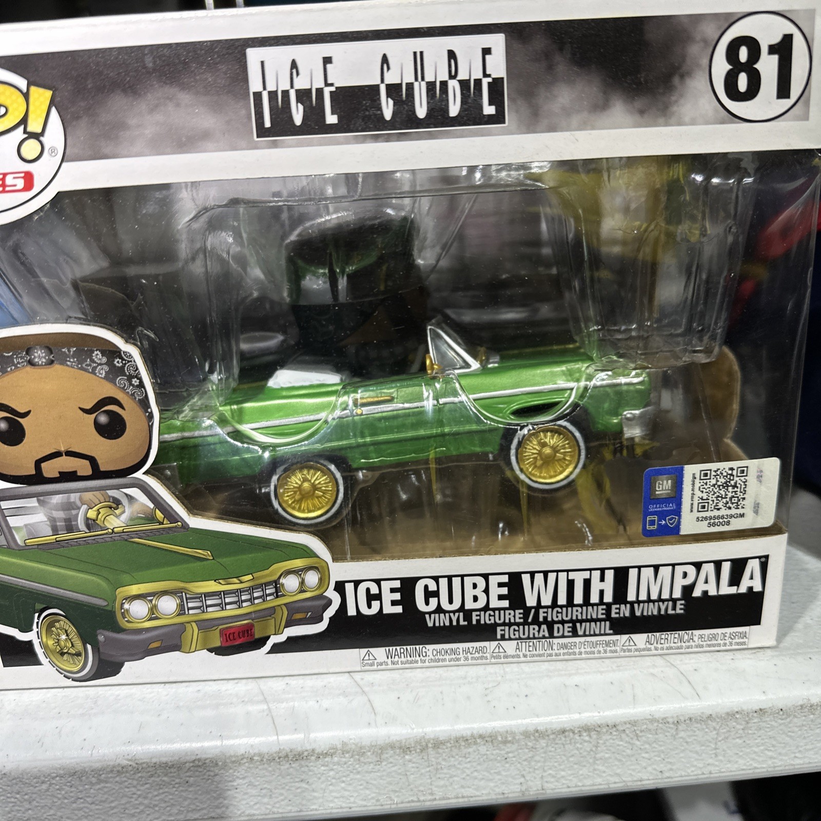 Funko Pop! Rides: Ice Cube with Impala (6 inch) #81 PRE-OWNED