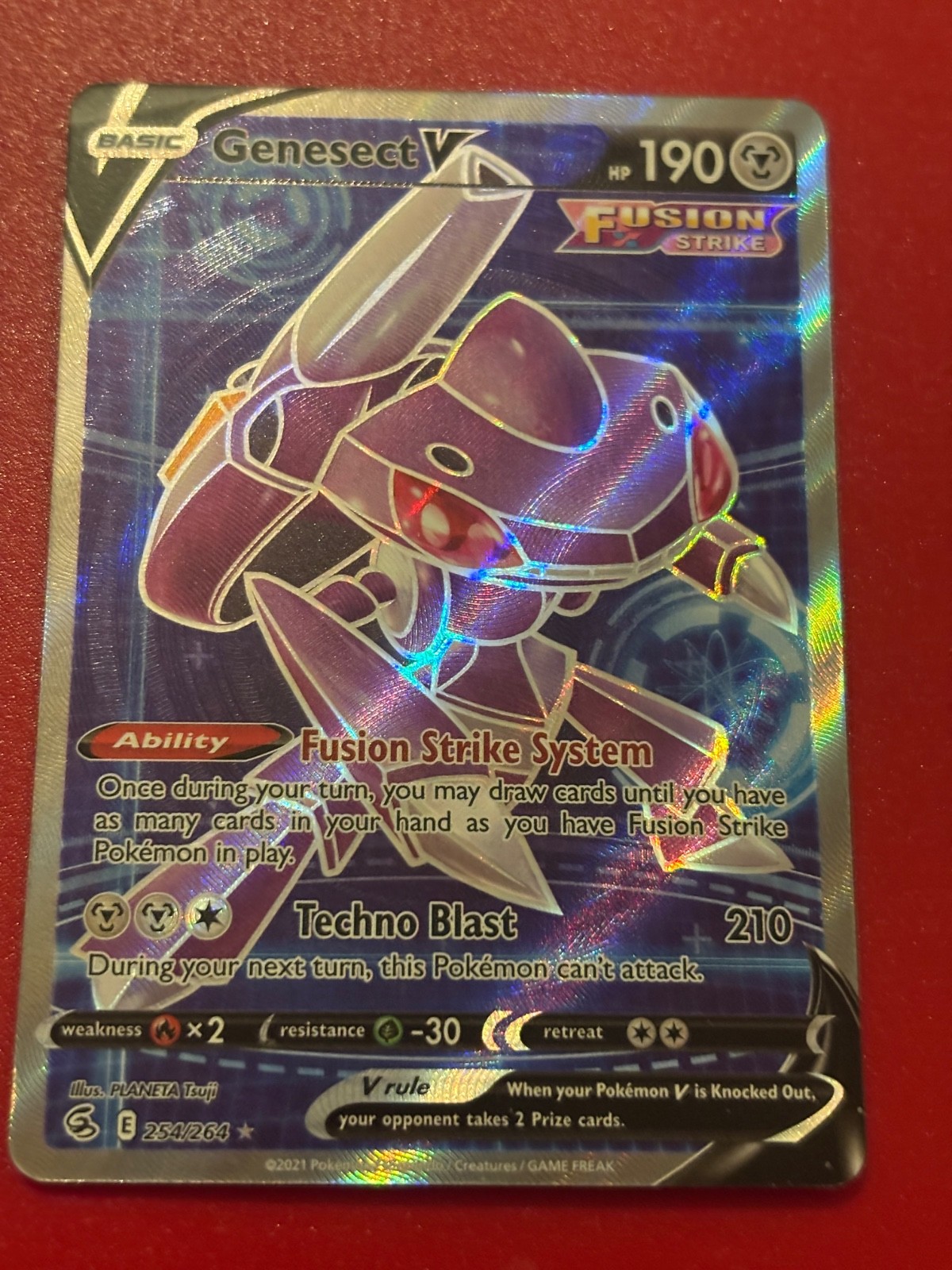 Genesect V – 254/264 – Fusion Strike (Pokemon) – NM