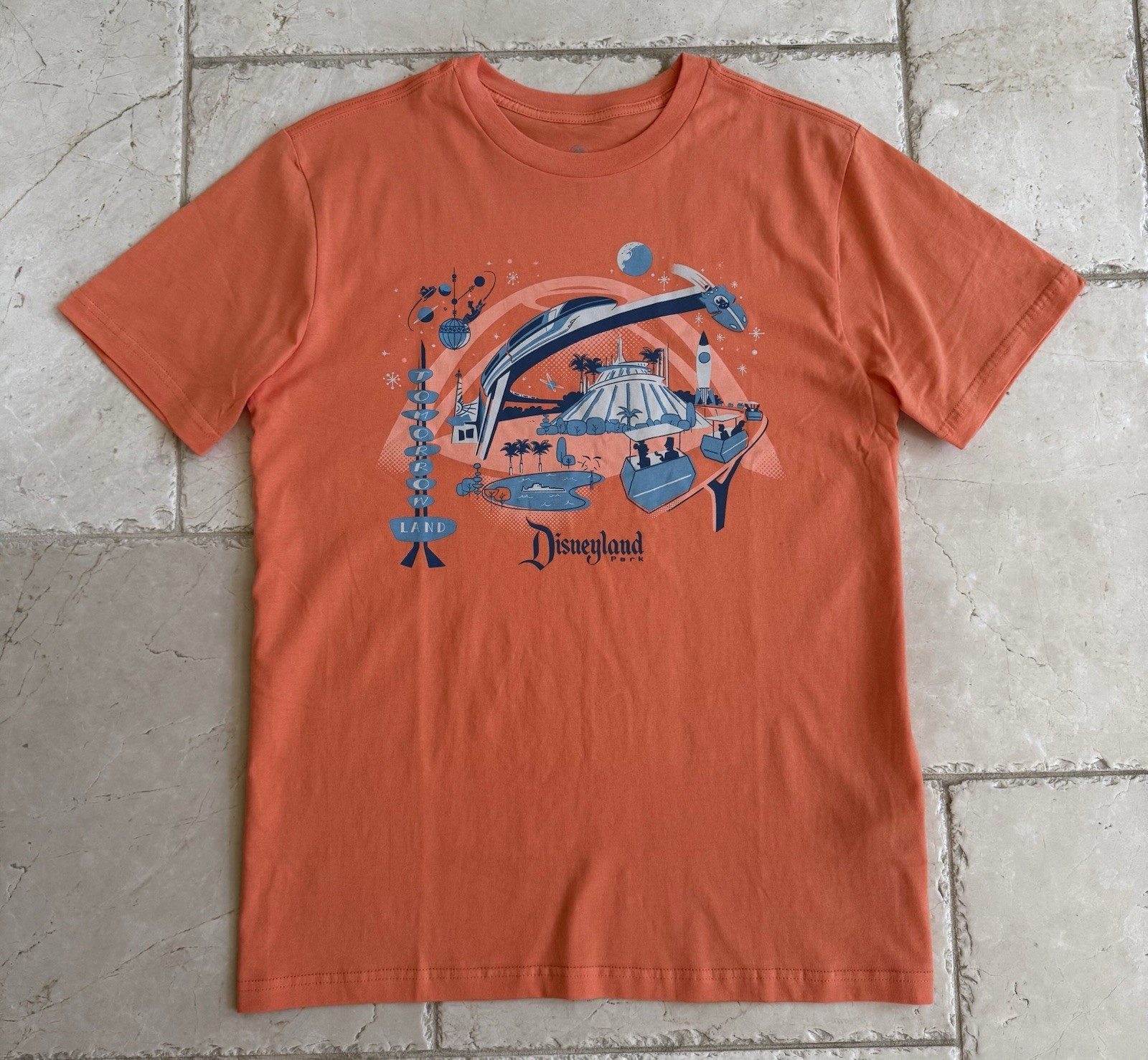 🔥Disney Parks – TOMORROWLAND – Vintage – T-Shirt – XL💥