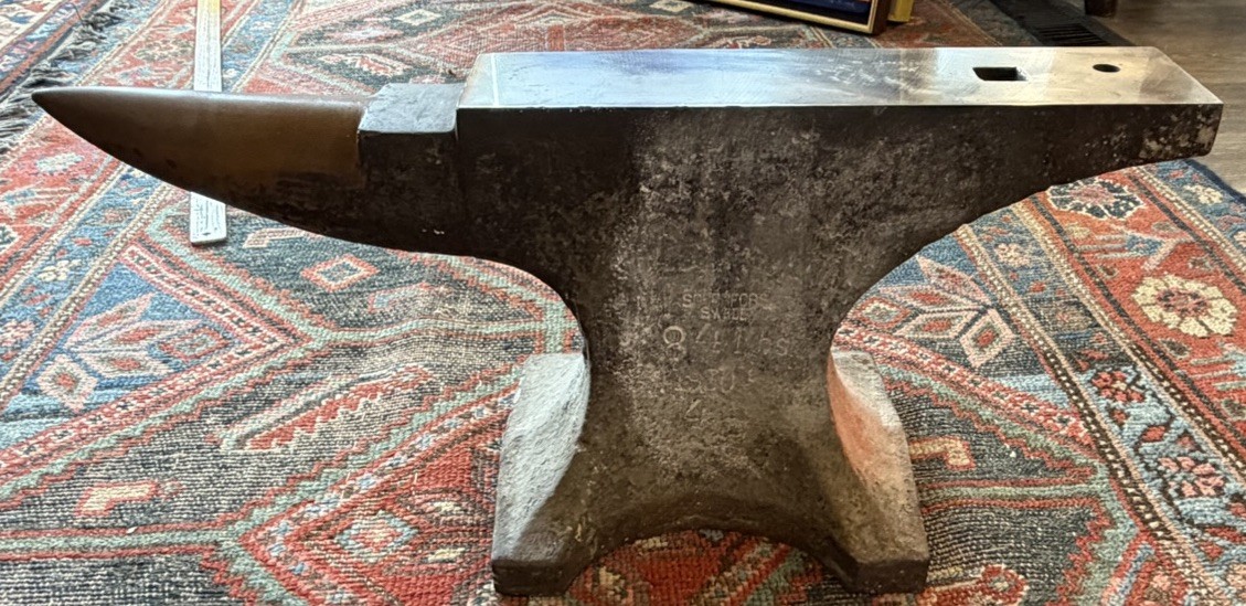 1930 Swedish Soderfors Blacksmith’s Anvil 84lbs Stunning Example Ships Fast Now
