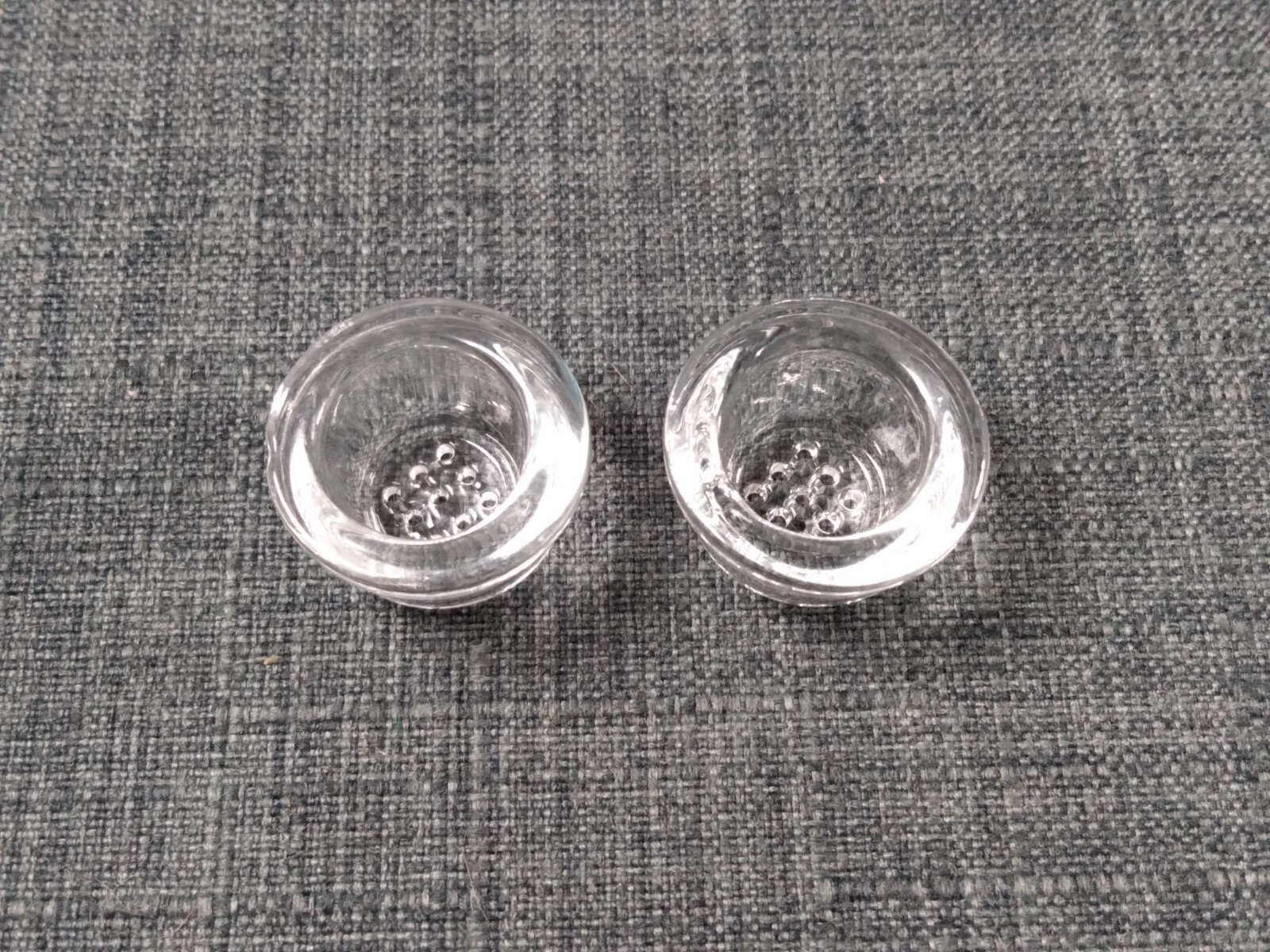 Silicone Hand Pipe Glass Replacement Bowl (9 Hole Honeycomb Screen) Lot of 2