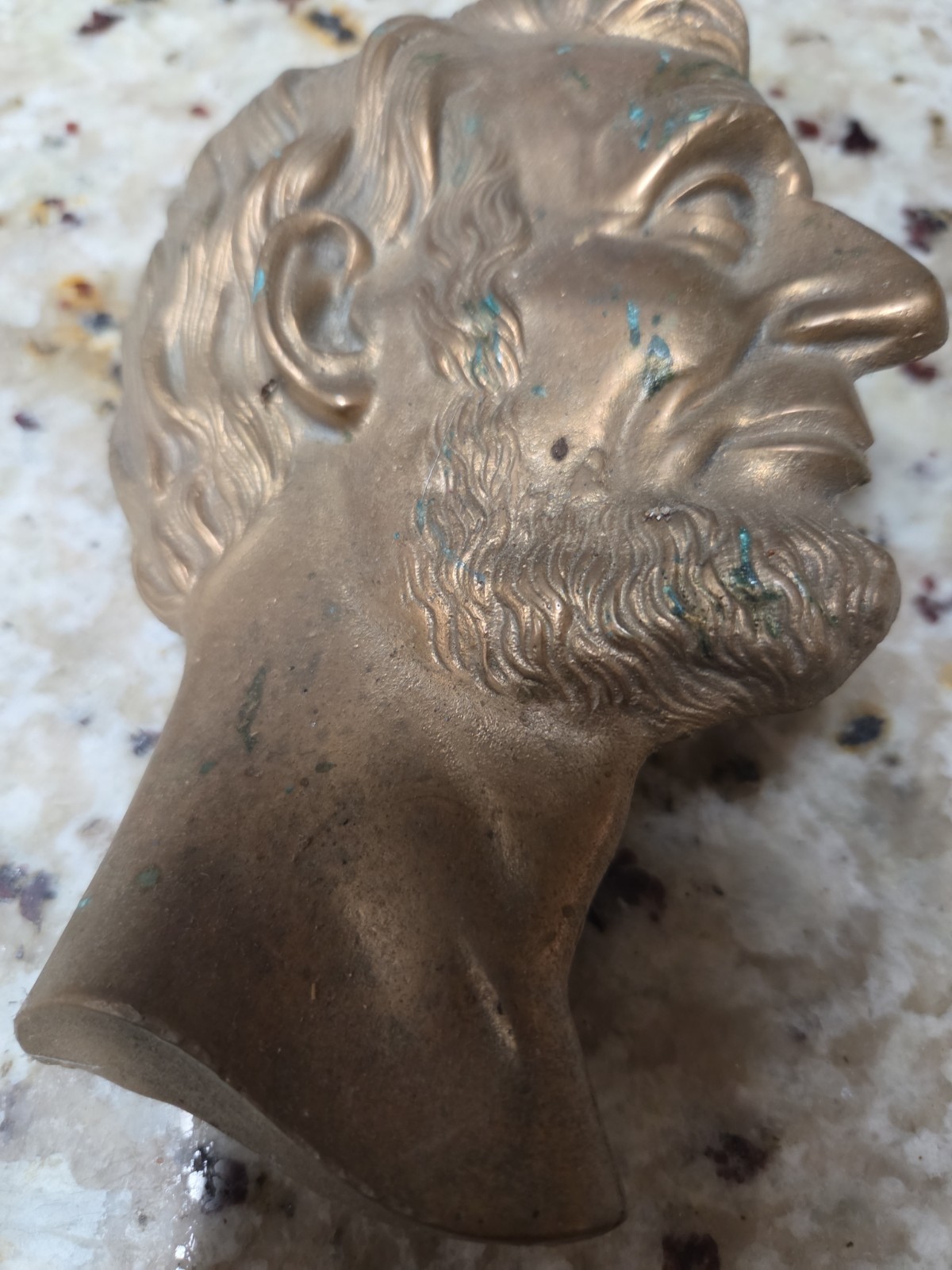 Vintage Cast Solid Bronze Abe Lincoln plaque 7 in. x 5 in. casting