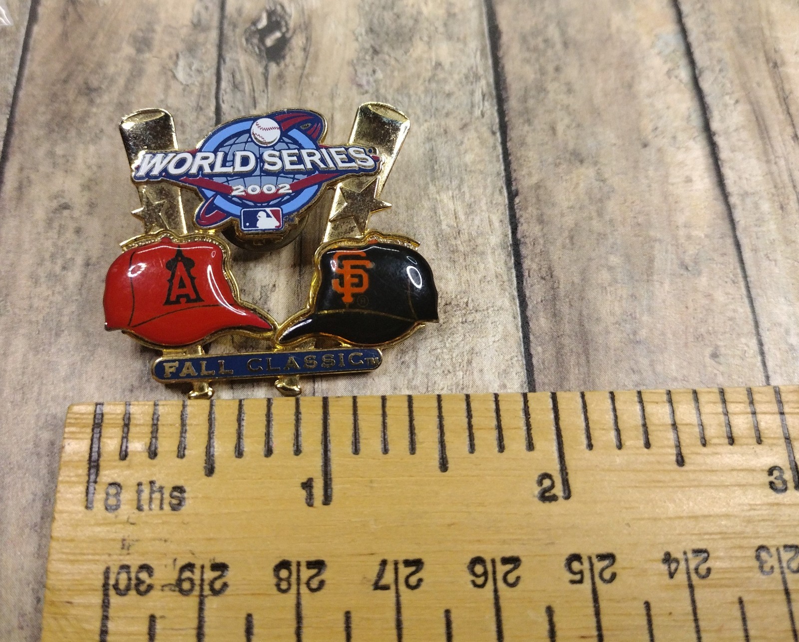 World Series 2002 Fall Classic Lapel Hat Pin Pinback Enameled Metal