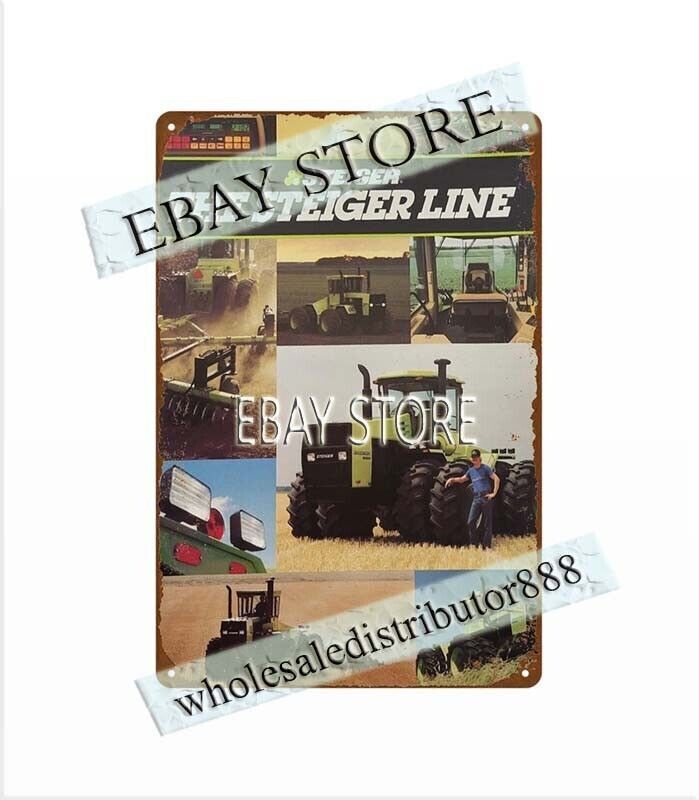 Steiger Line Tractor agricultural equipment metal tin sign best home decor