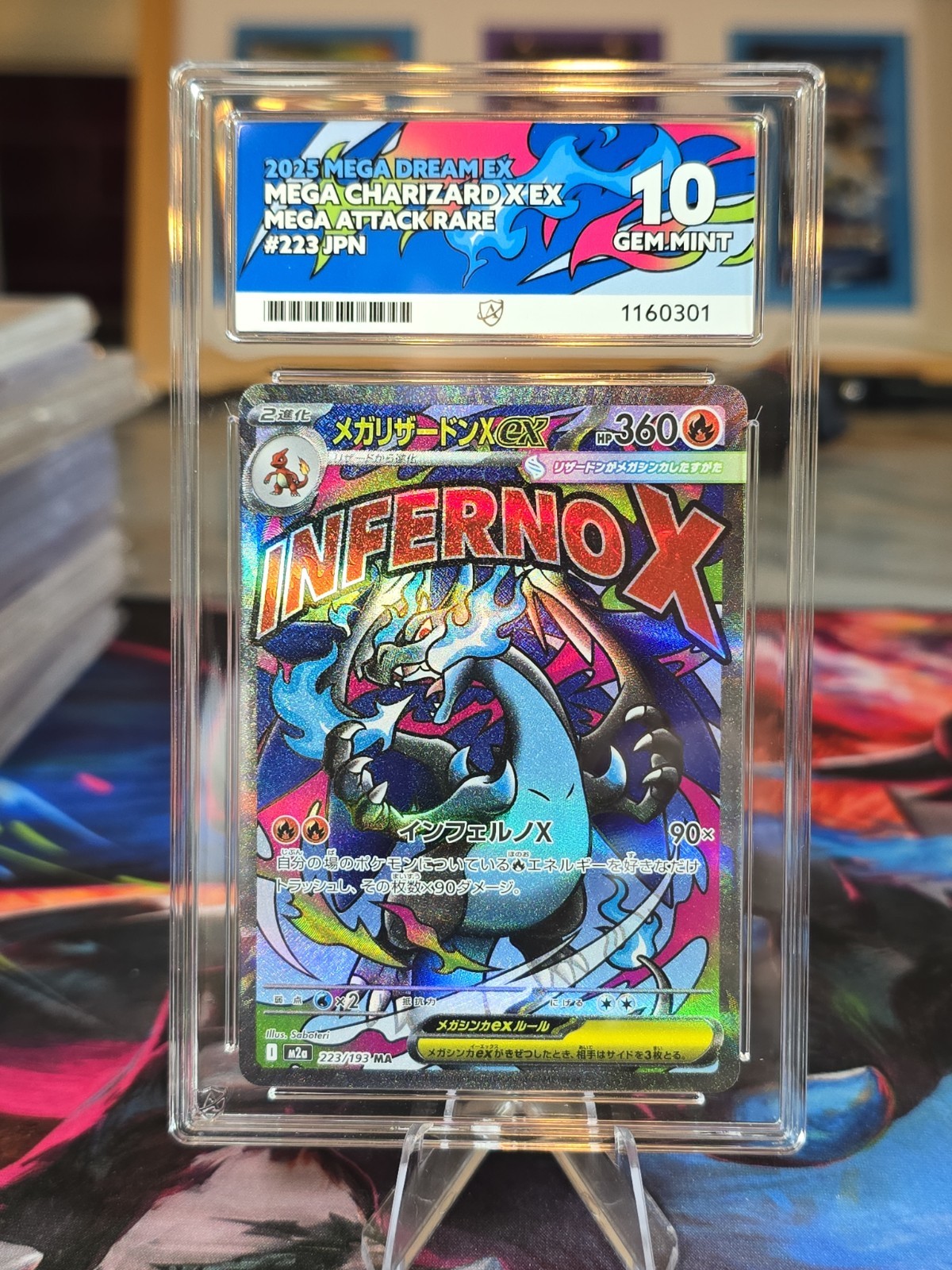 Mega Charizard X EX 223/193 Mega Dream Ace 10 Perfect Subgrades
