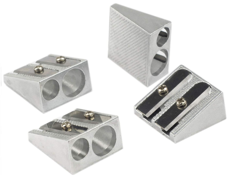 Metal Pencil Sharpener,4PCS Pencil Sharpener Handheld, Pencil Sharpener Manual,