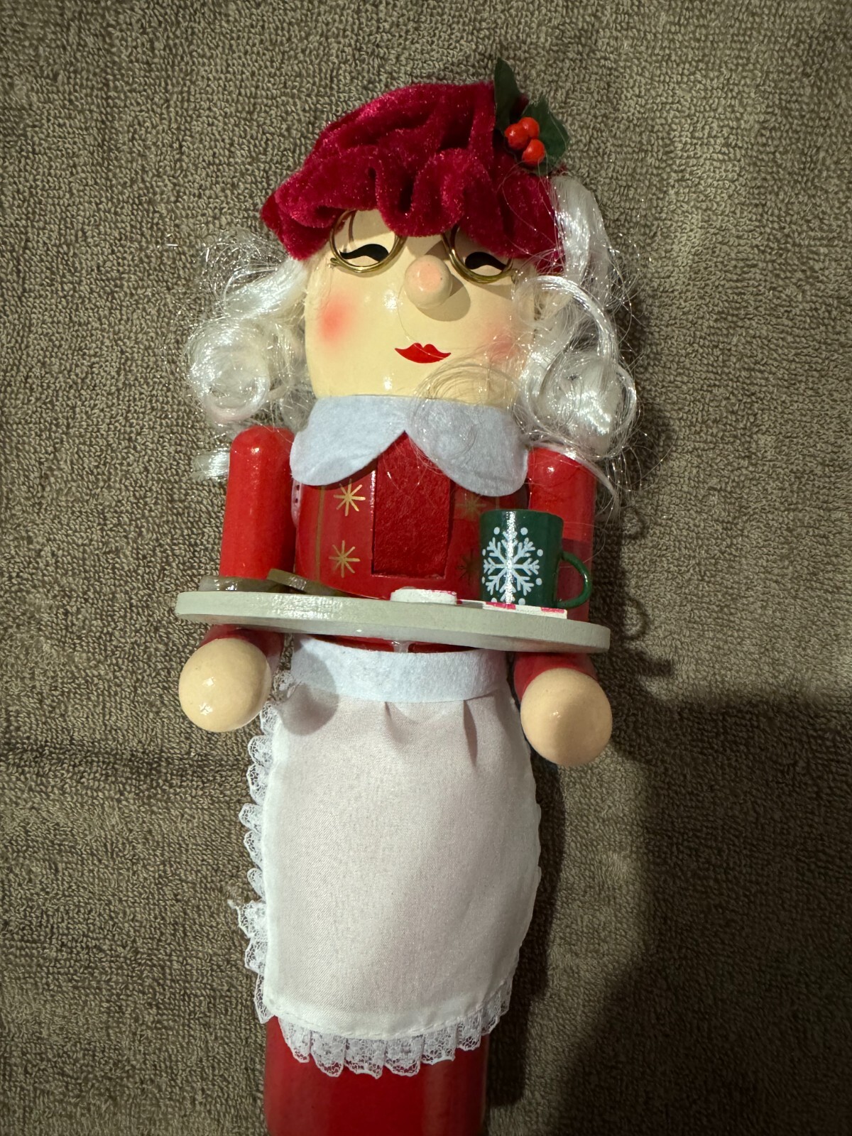 North Pole Trading Co. Nutcracker Holiday 14″ Mrs. Santa Claus