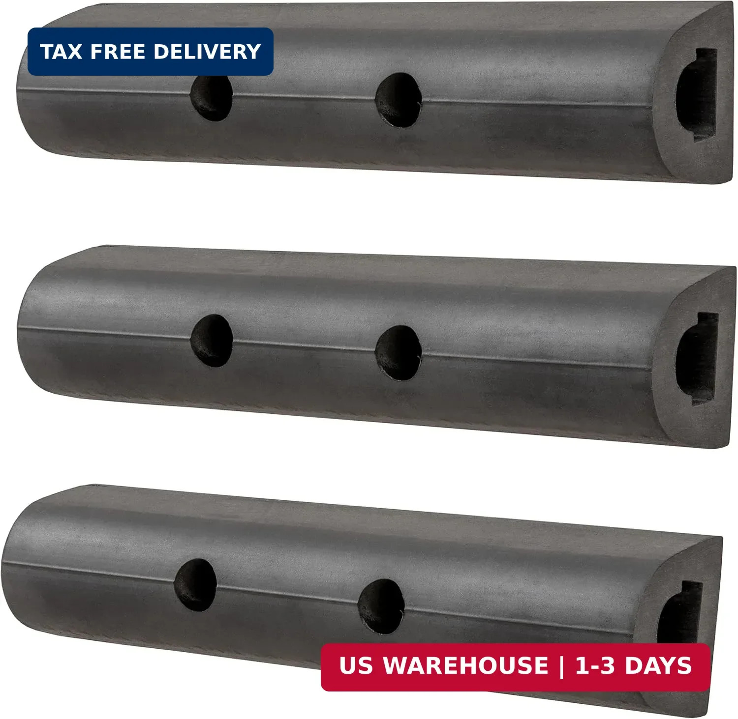2090615-3 10-Inch Universal Rubber Bumper Guard Protector Strips Loading Dock R