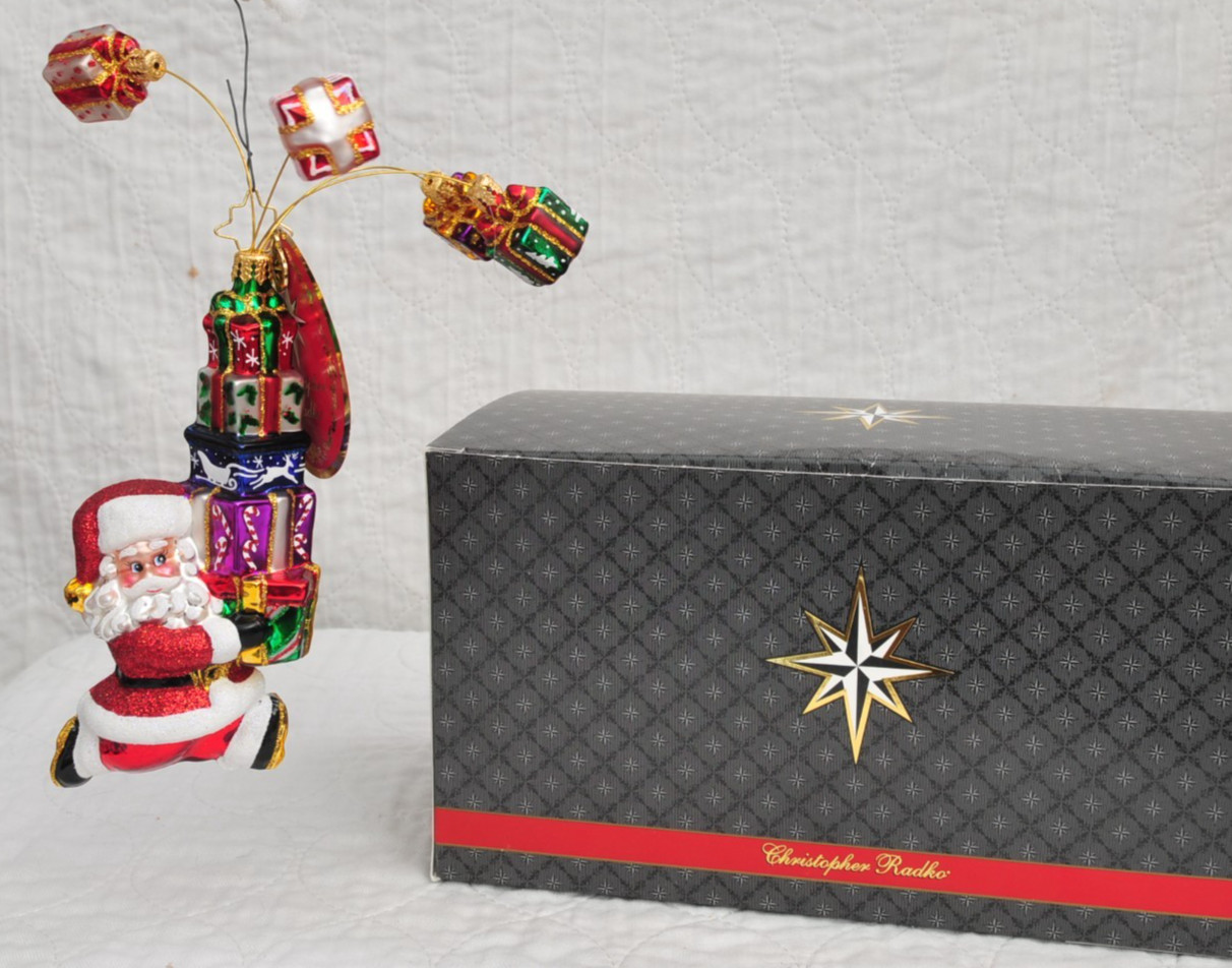 Vintage Christopher Radko 2017 “Timely Turn Around” Ornament w/tags and Box “EC”