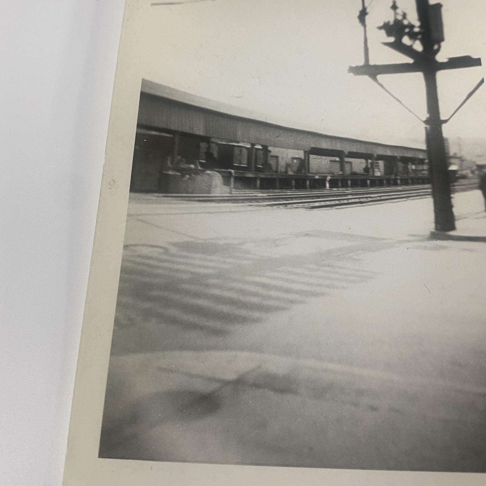 Vintage Sunbury Lackawanna & Reading Railroad Freight Station Photo 3.25×4.5 B&W