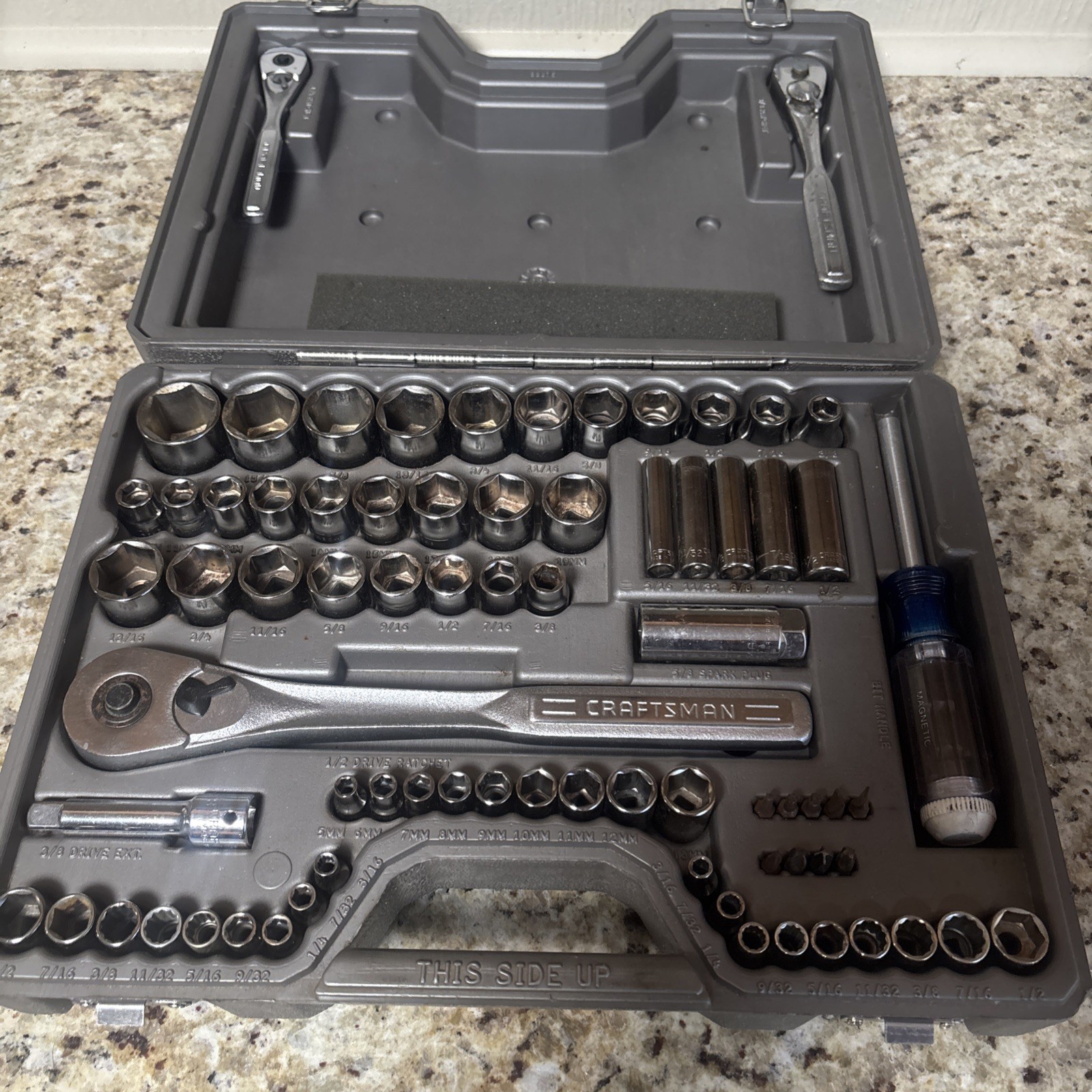 CRAFTMAN 33675 TOOL SET 75 PIECE SOCKET SET 1/4, 3/8 & 1/2 MADE IN USA