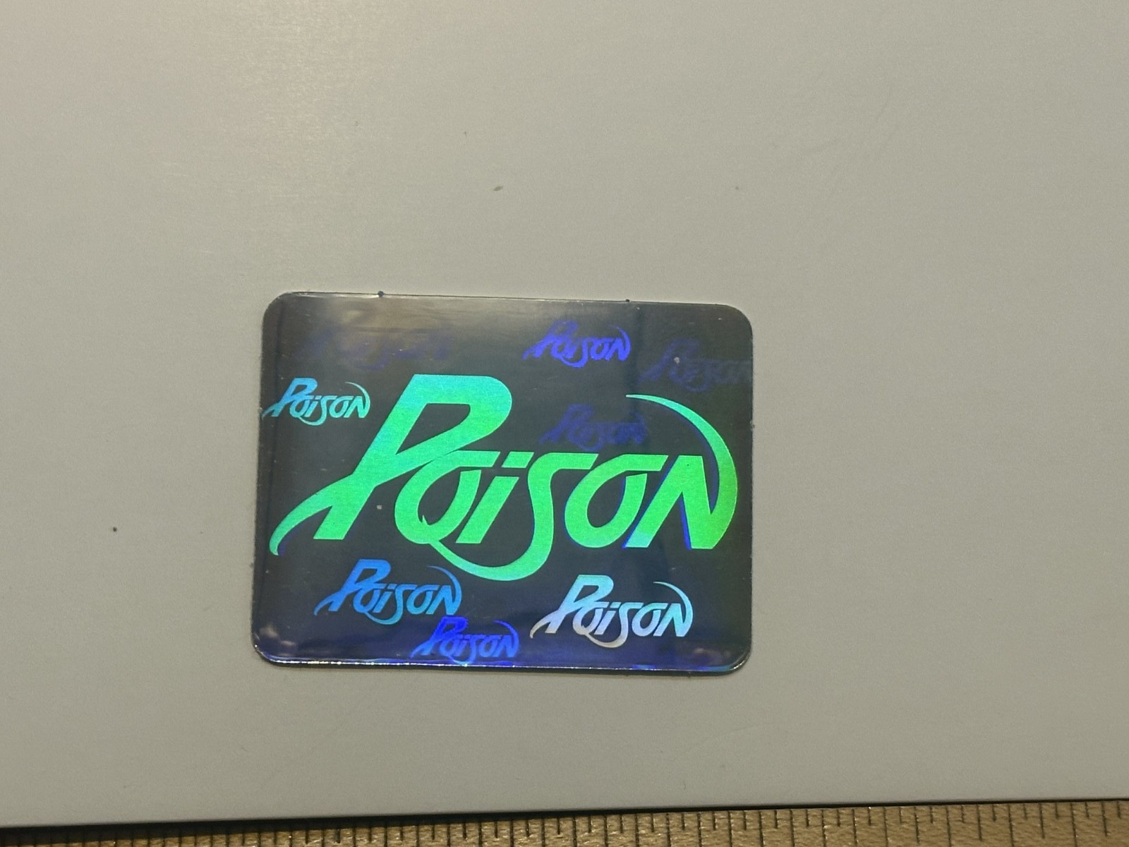 1991 BROCKUM ROCK CARDS – mini hologram – Poison