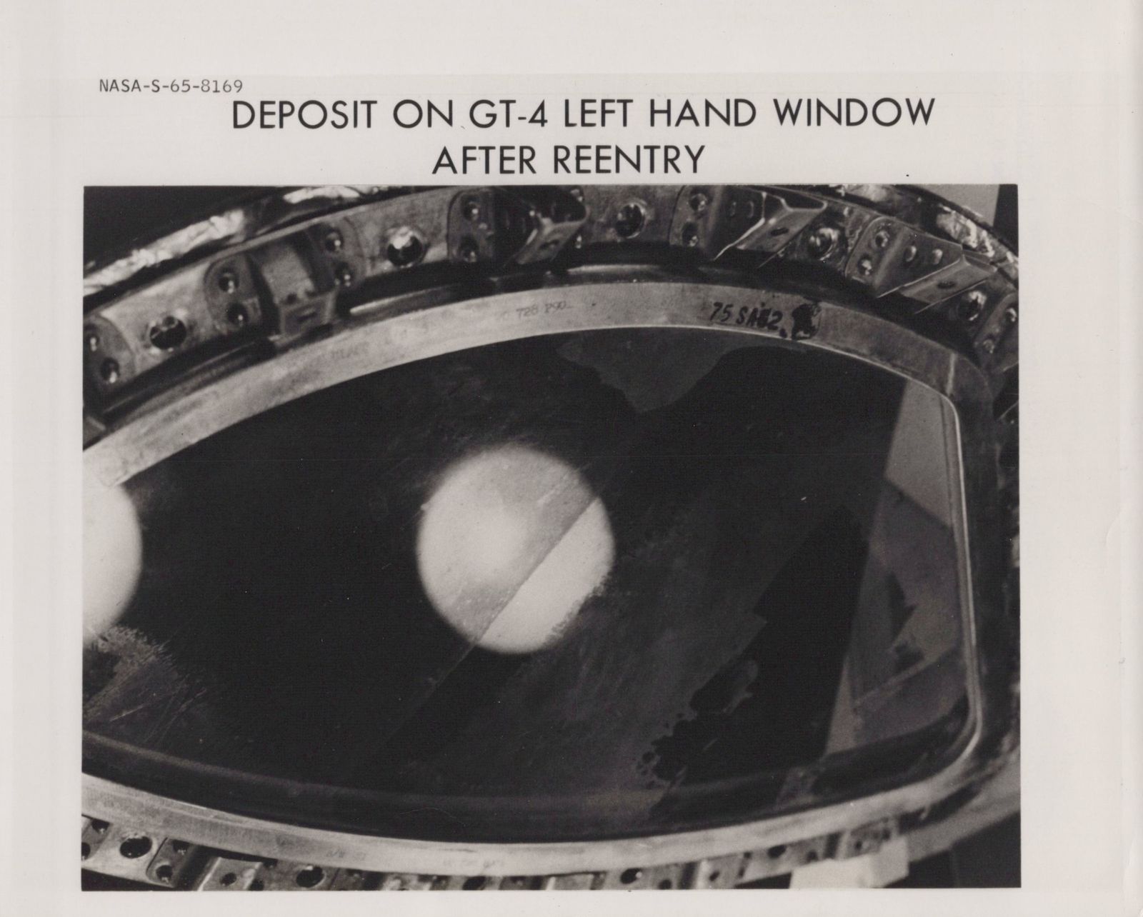 Gemini 4 | RARE NASA left window deposits reentry spacecraft Original Photo