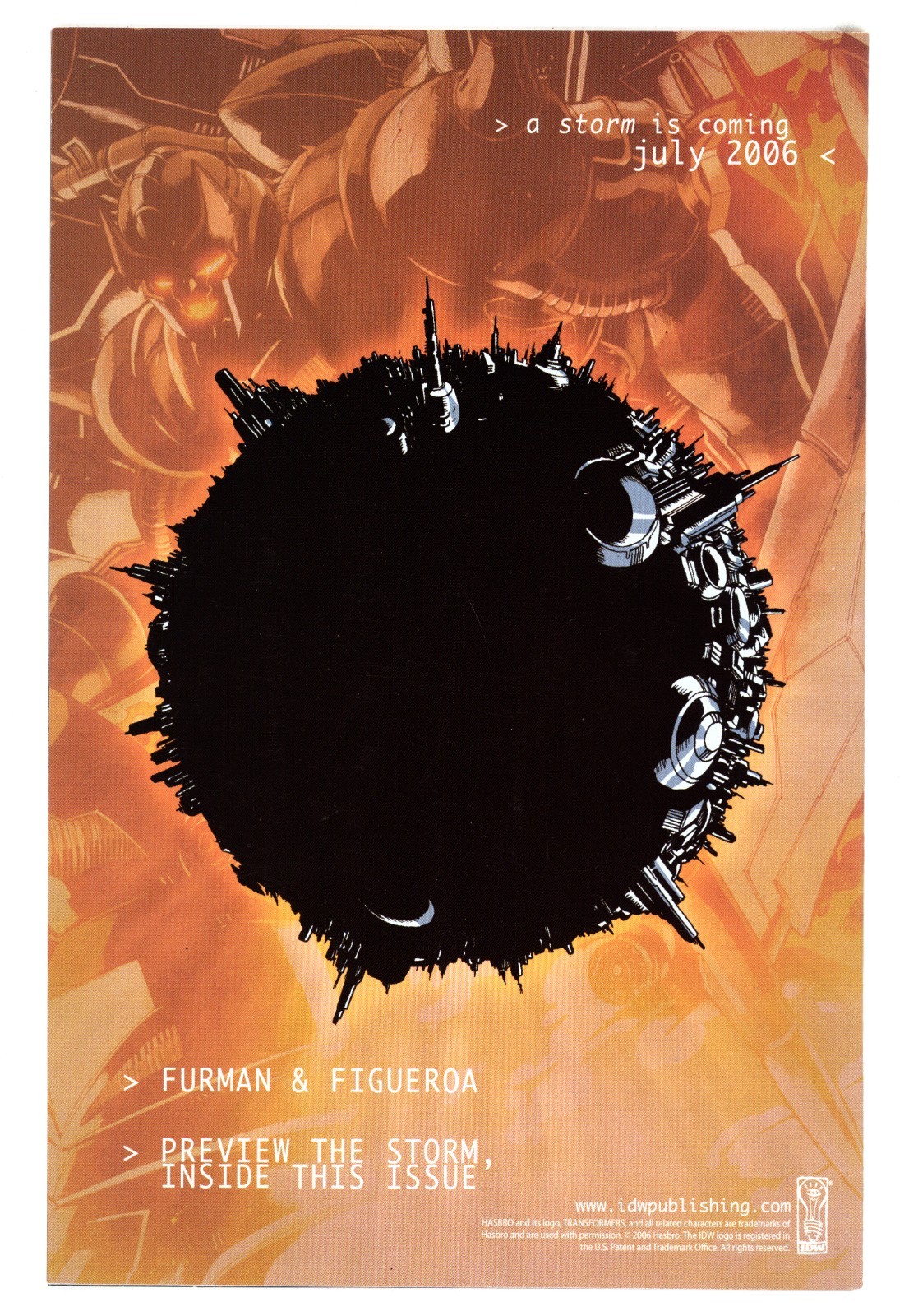 Transformers: Infiltration #5/C NM- 9.2 2006 Andrew Wildman Variant Cover