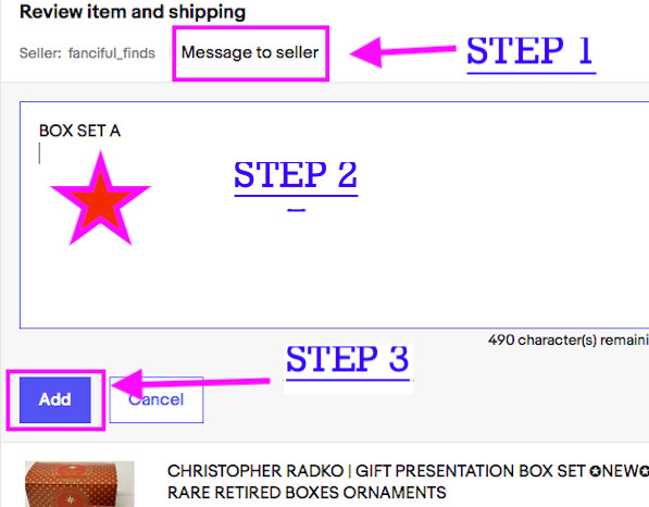 CHRISTOPHER RADKO | GIFT PRESENTATION BOX SET ✪NEW✪ RARE RETIRED BOXES ORNAMENTS