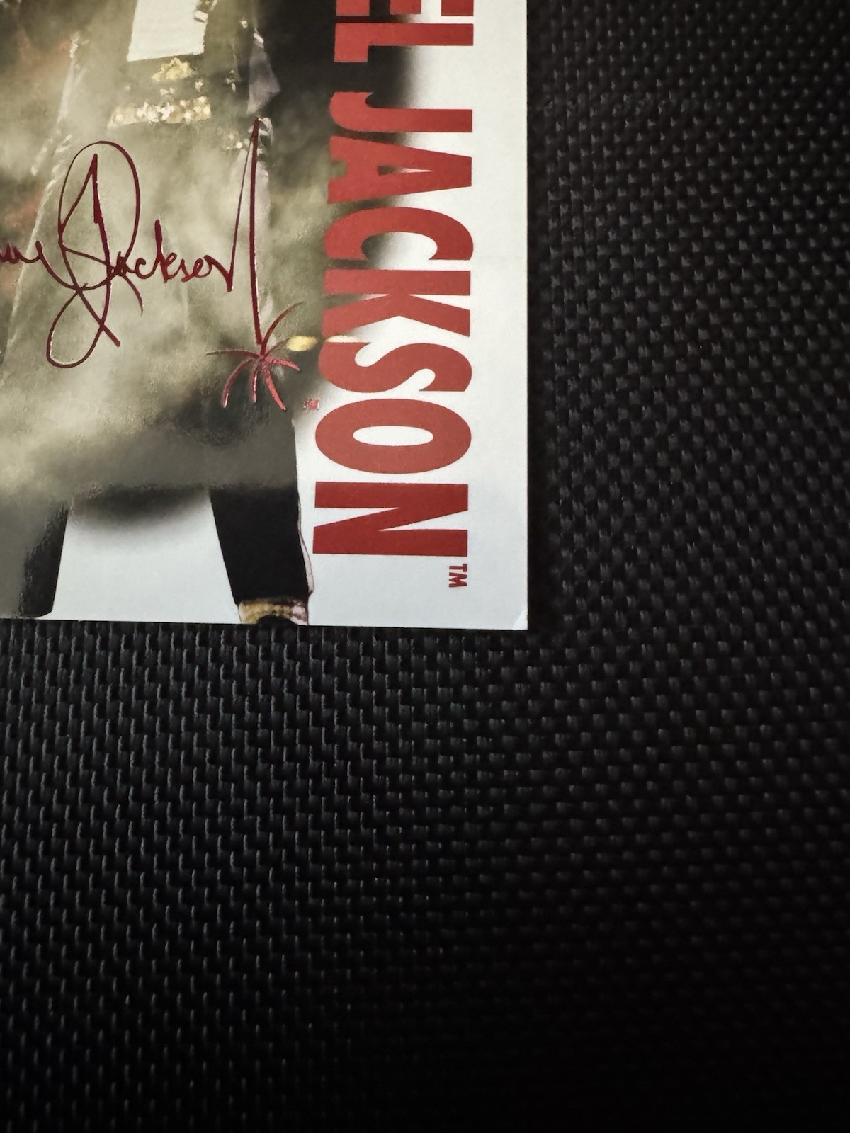 Michael Jackson Bad World Tour Keepsake Card 02/07!! Laser Signagraph
