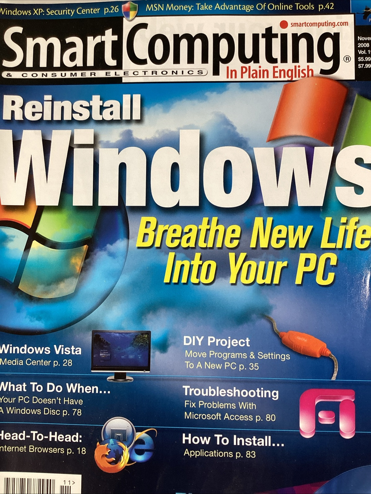 Technology Magazine Smart Computing 2008 Microsoft Apple PayPal Blu-ray