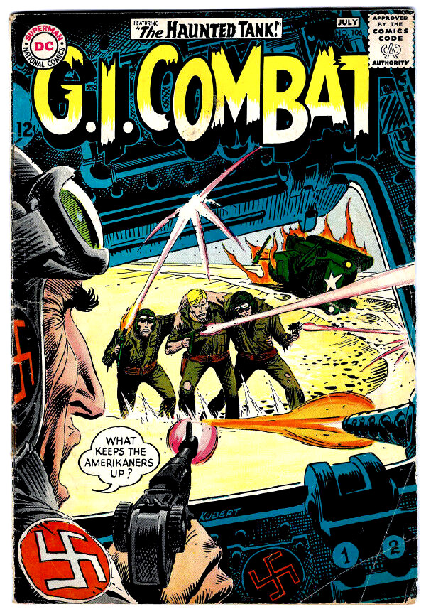 G.I. COMBAT #106 in low grade condition a 1964 Silver Age DC War comic