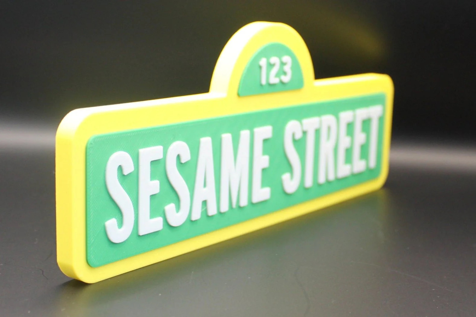 Sesame Street 3D printed Logo Art