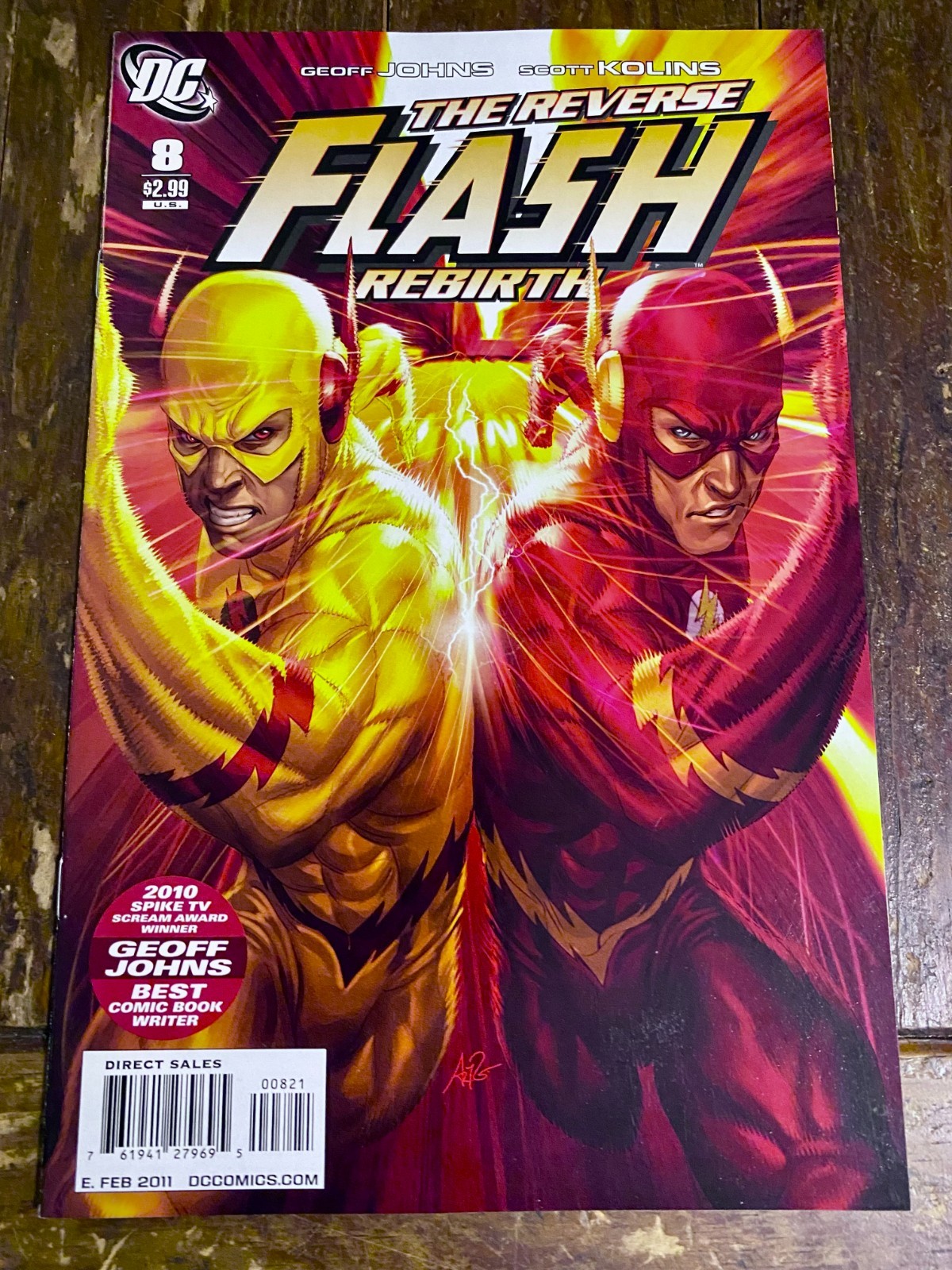 FLASH REBIRTH #8 | ⚡ ARTGERM VARIANT ⚡ | 2011 DC | VG | REVERSE FLASH! WOW!