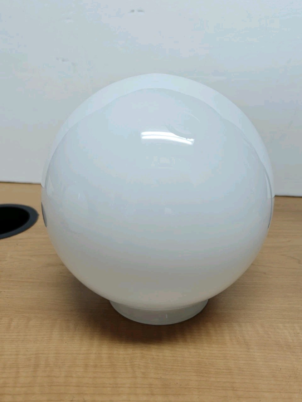 6.5” White Opaque Globe Glass Shade with 3” Opening Light Fixture 18.5″ Diameter