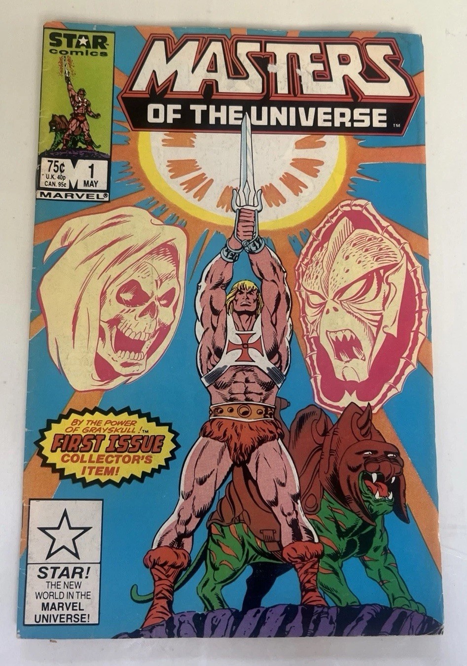 Marvel Comics Masters of the Universe #1 (1986) First Issue He-Man Skeletor