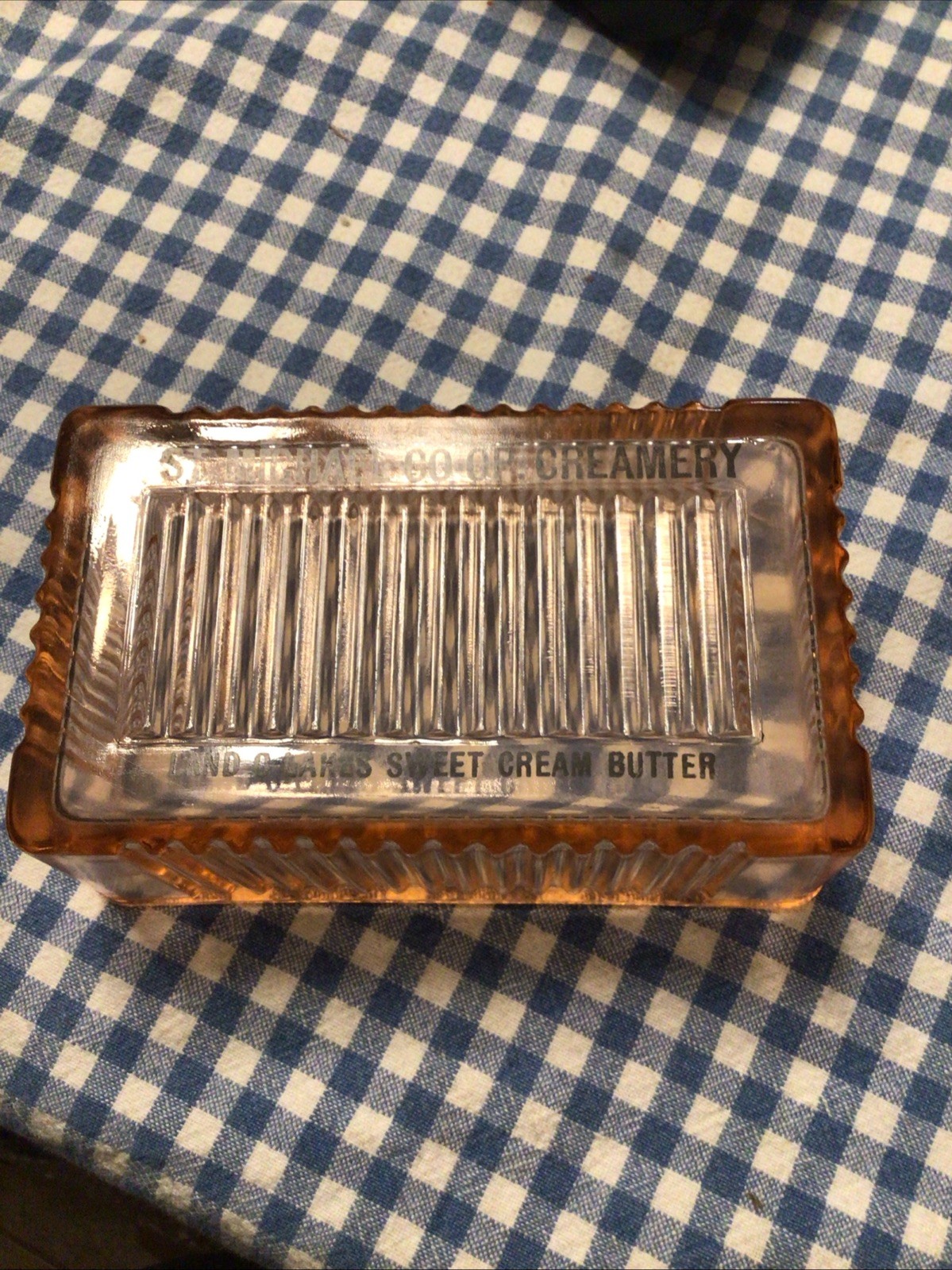 Butter Container Glass St Micheal Co Op Creamery Mn Minn. Land O Lakes Minnesota